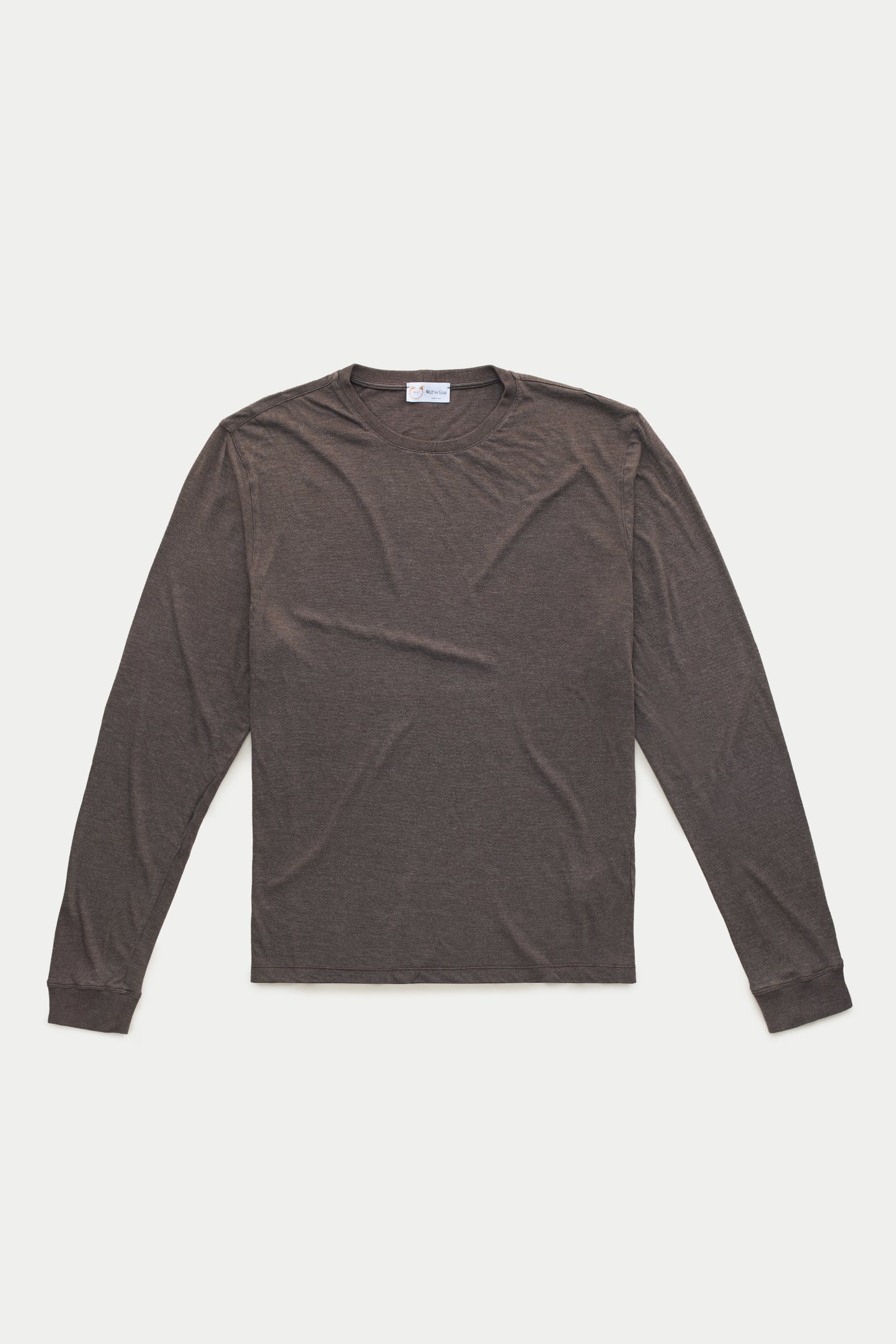 Bamboo Sorona Long Sleeve Crew Neck T-Shirt Ganache