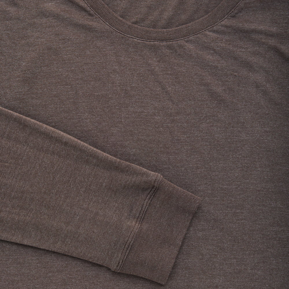 Bamboo Sorona Long Sleeve Crew Neck T-Shirt Ganache