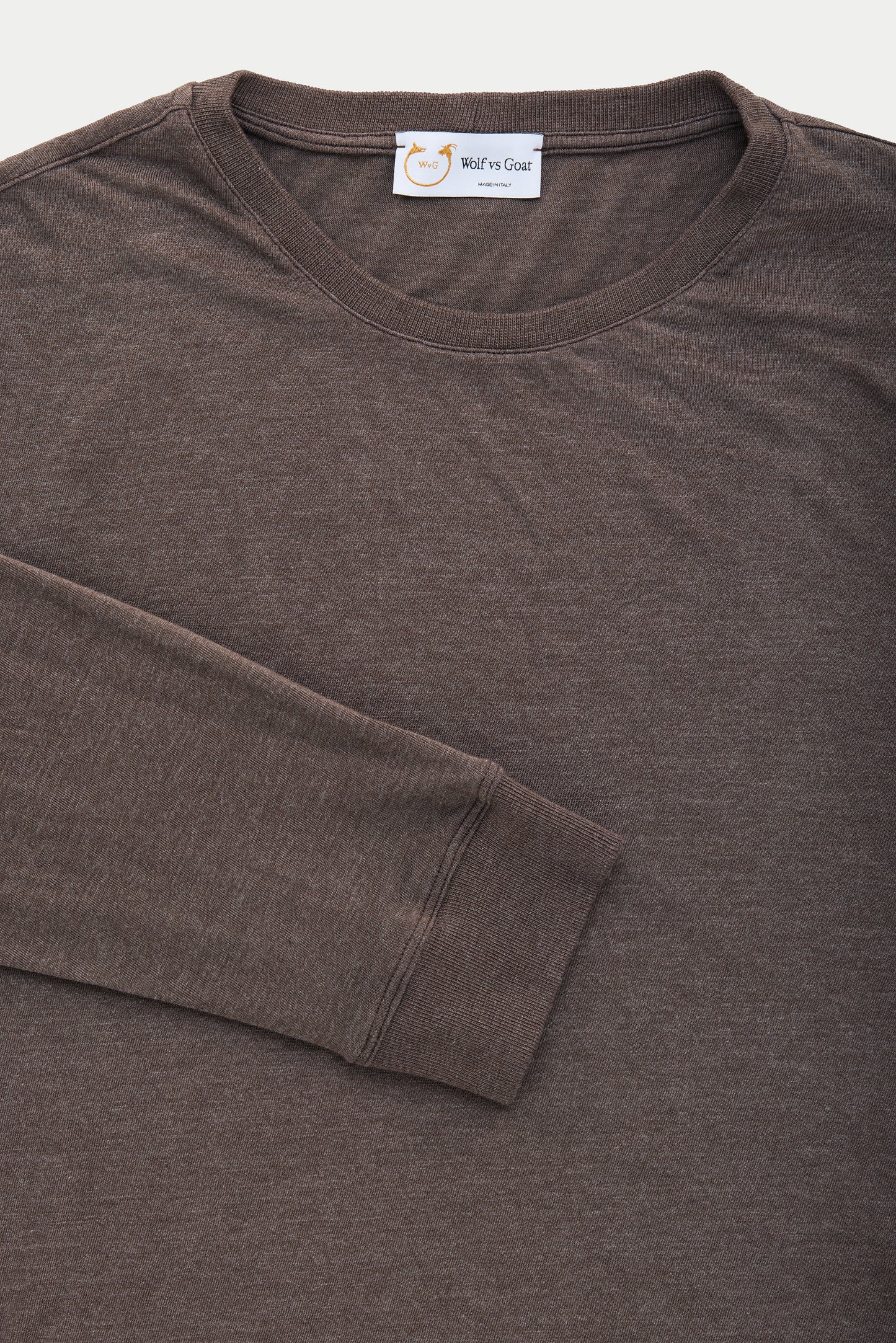 Bamboo Sorona Long Sleeve Crew Neck T-Shirt Ganache