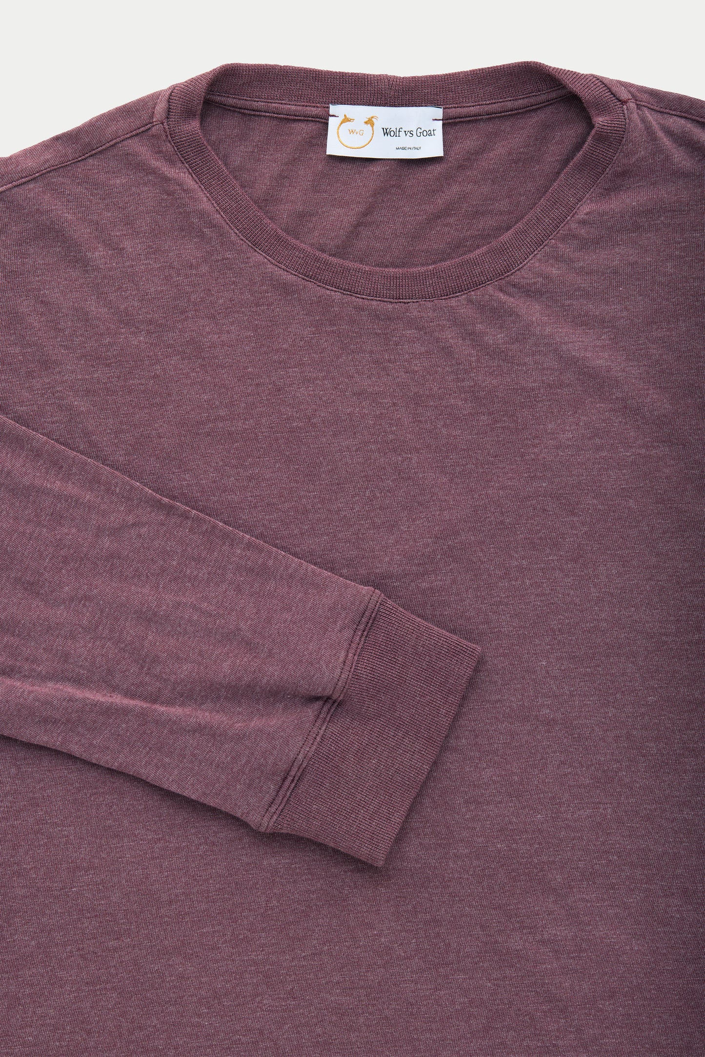Bamboo Sorona Long Sleeve Crew Neck T-Shirt Mulberry Wine