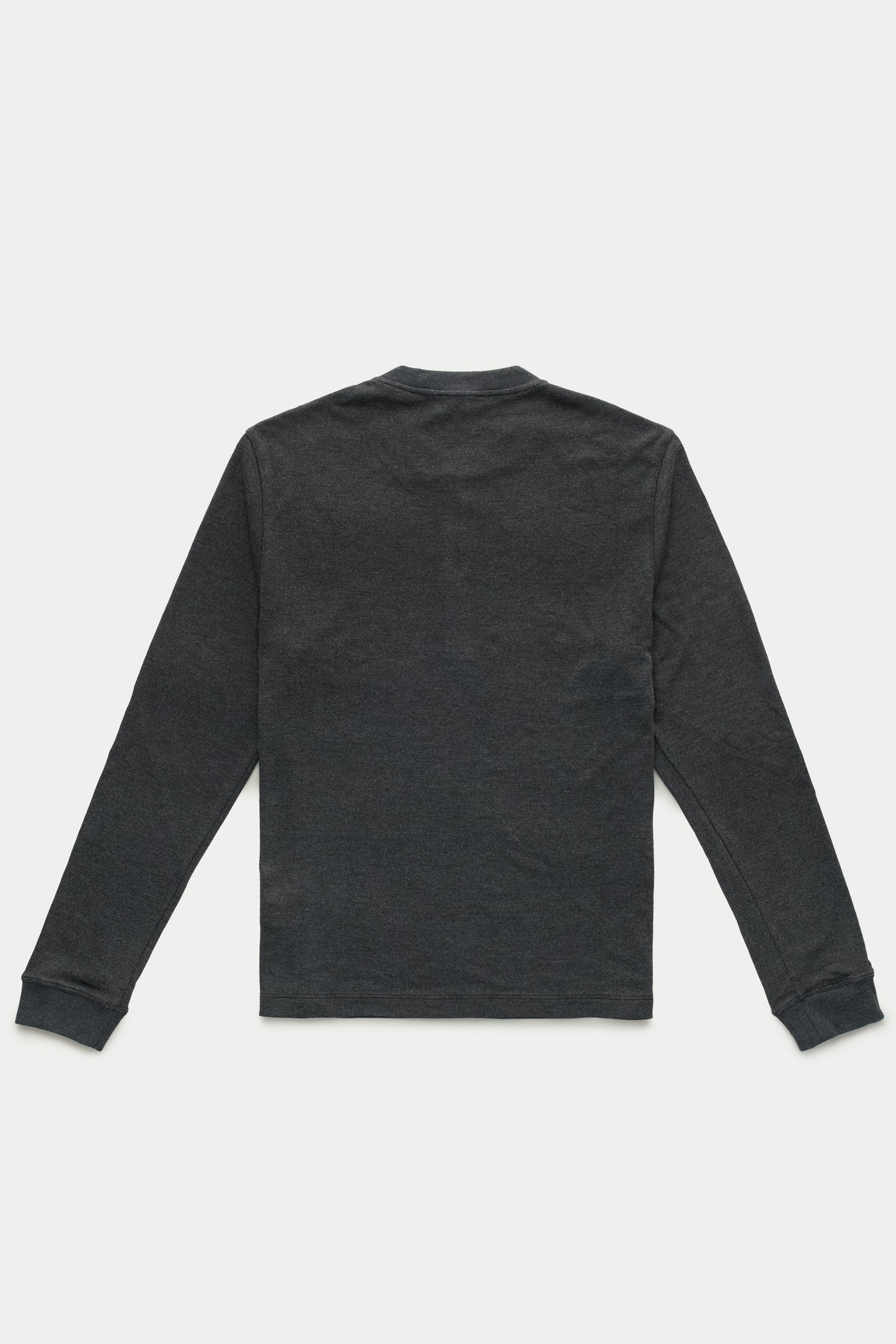 Henley Long Sleeve Bamboo Sorona Interlock Black