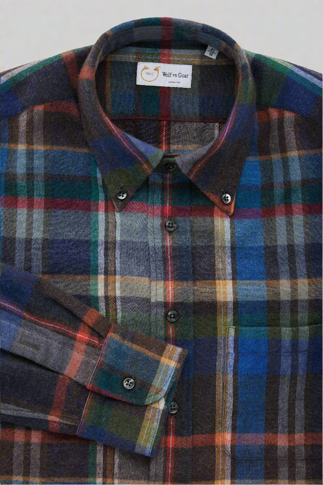 
                  
                    Wool Cotton Regular Button Down Shirt Woolshire
                  
                