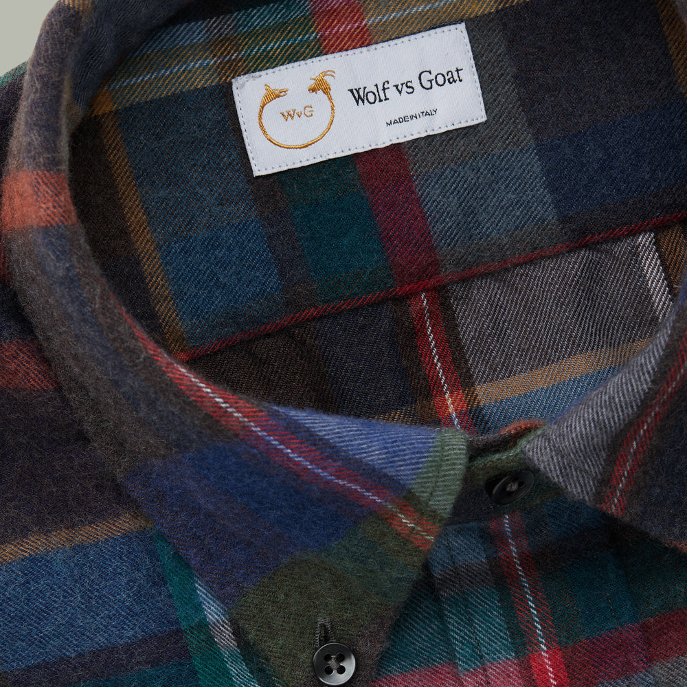 
                  
                    Wool Cotton Regular Button Down Shirt Woolshire
                  
                