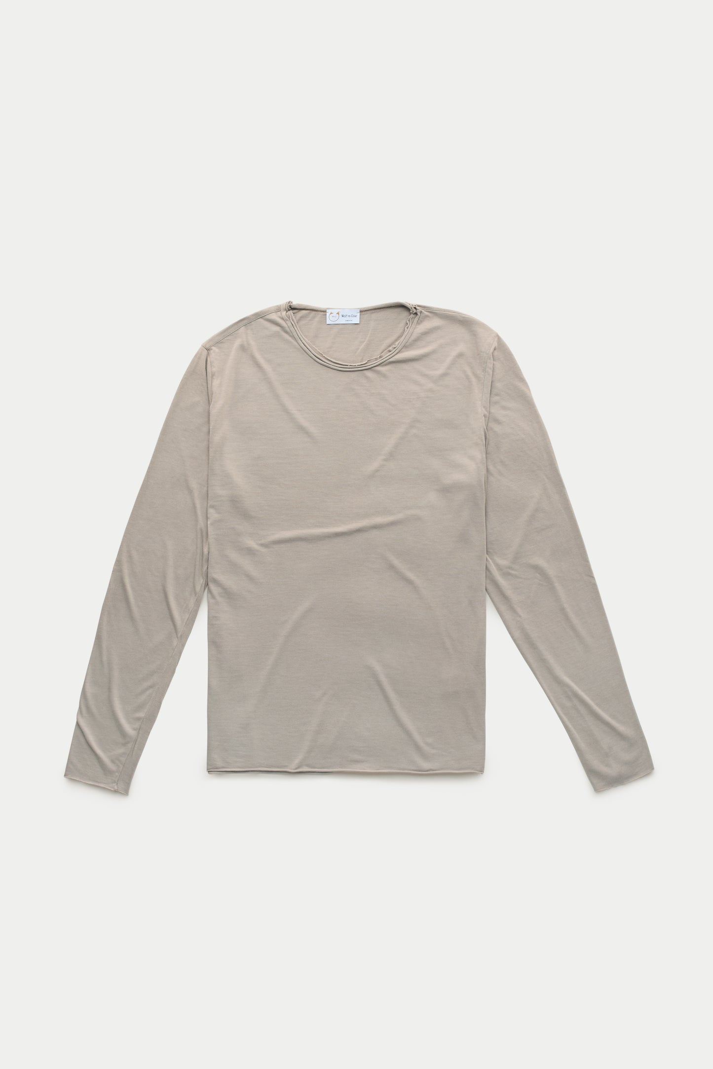 Light Weight Bamboo Sorona Long Sleeve Roll Neck T-Shirt Silver Mink