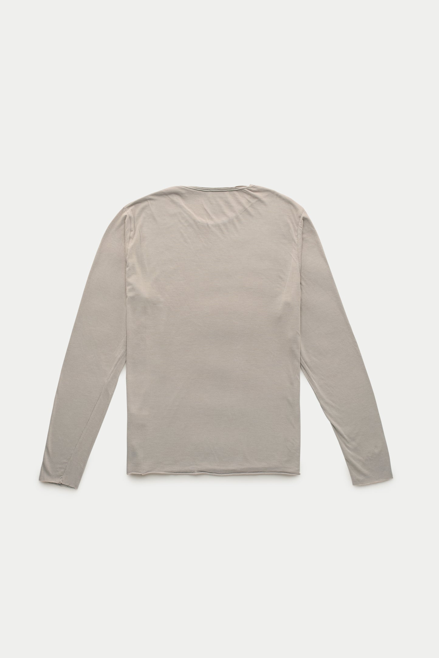 Light Weight Bamboo Sorona Long Sleeve Roll Neck T-Shirt Silver Mink