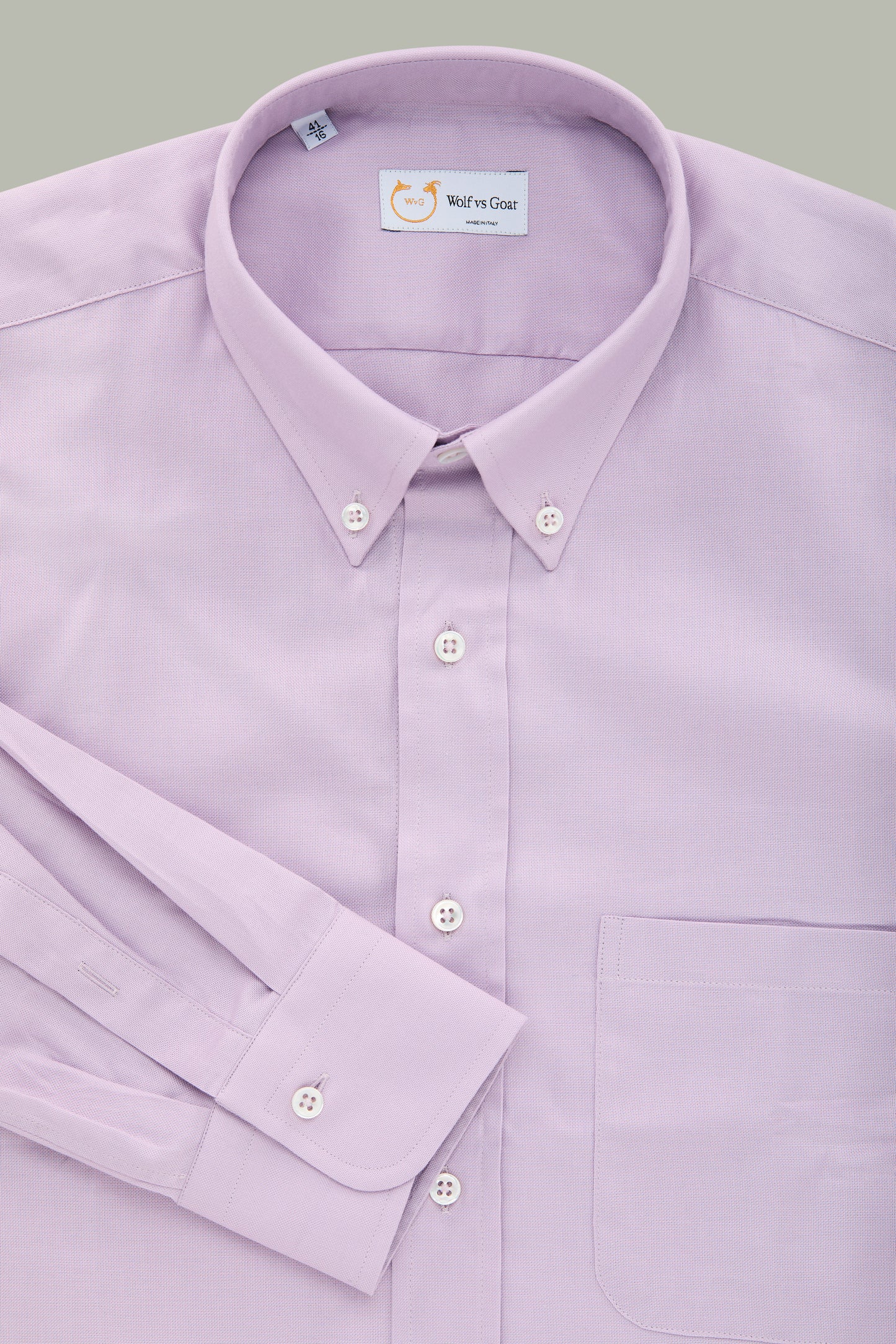 Garment Dyed Oxford Long Sleeve Slim Before-Dinner Lavender Frost
