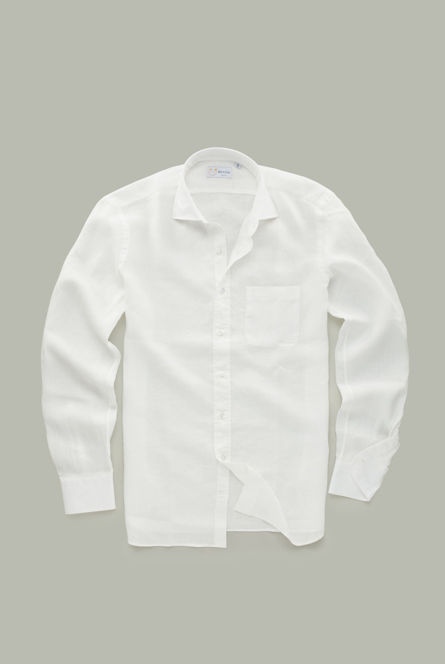 Linen Long Sleeve Regular Fit White