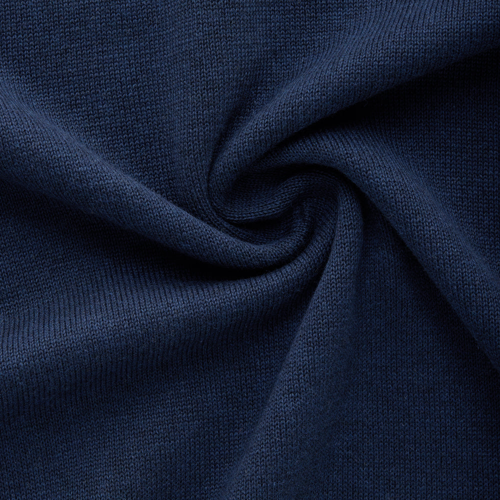 
                  
                    Short Sleeve Cotton Knitted Crewneck Dark Navy
                  
                