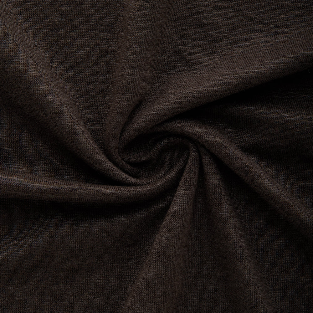 
                  
                    Short Sleeve Linen Crew Neck Tee Chocolate
                  
                