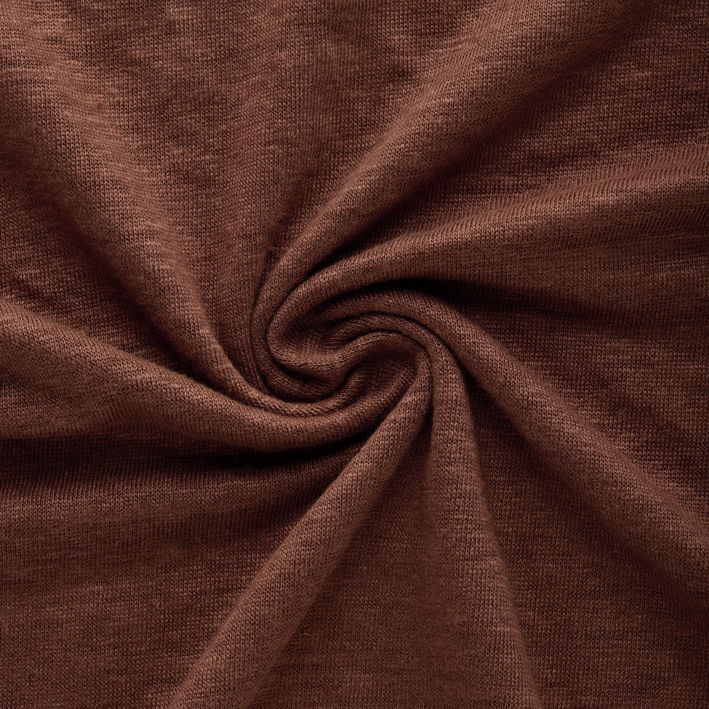 
                  
                    Short Sleeve Linen Crew Neck Tee Marrone
                  
                