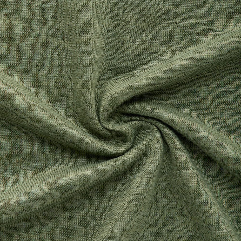 
                  
                    Short Sleeve Linen Crew Neck Tee Verde
                  
                