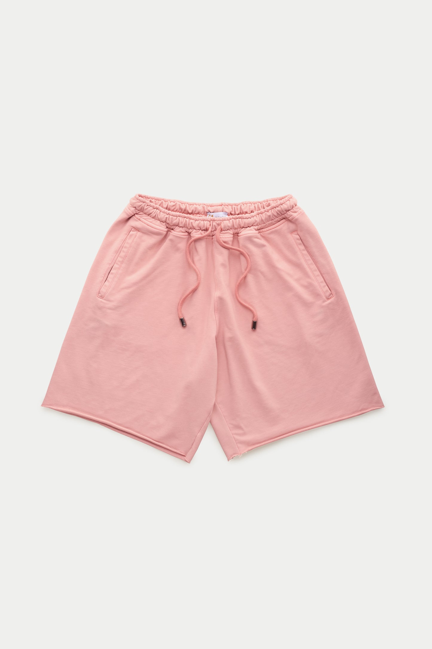 Bamboo Sorona Sweatshorts Rolled Hem Rose Tan