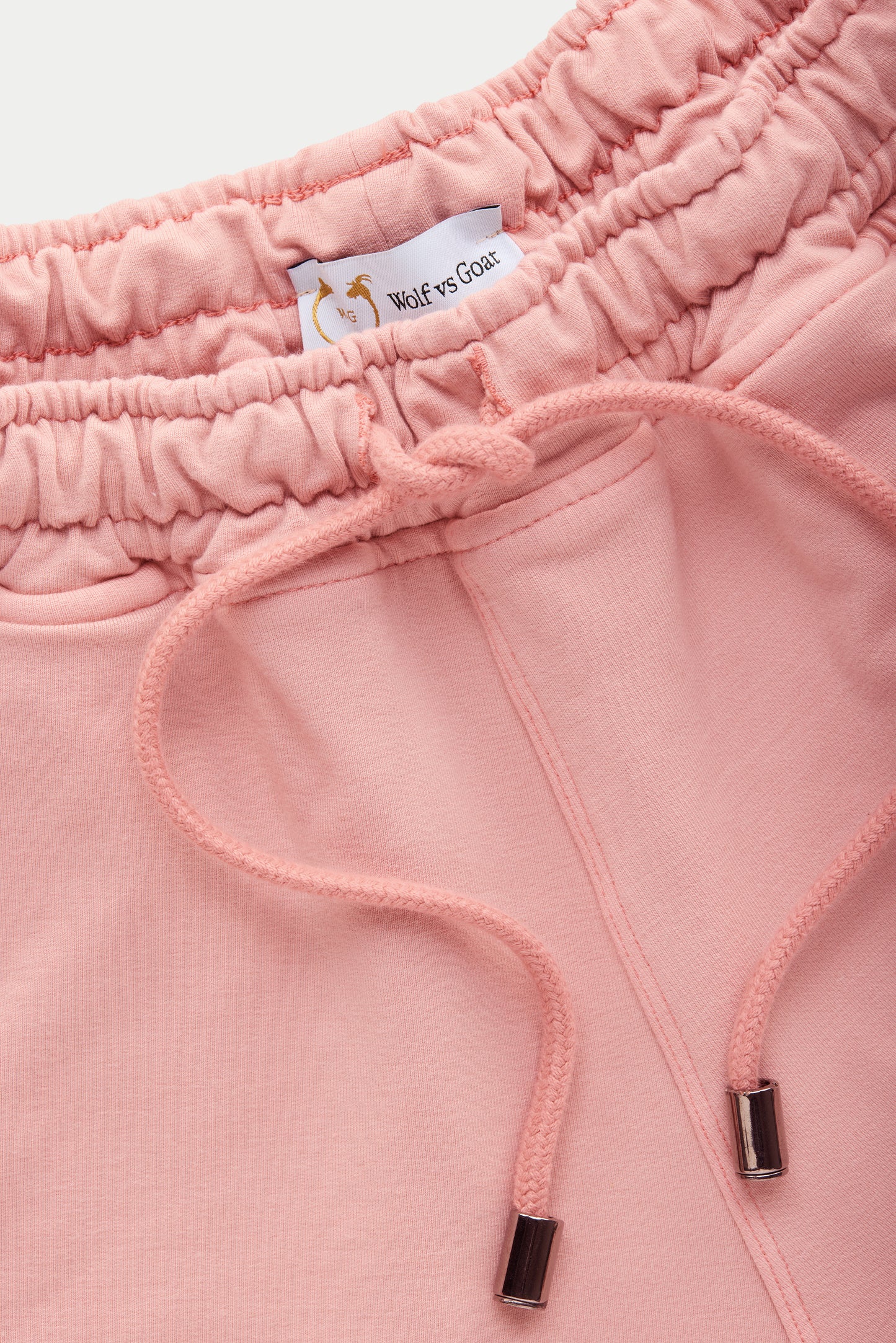 Bamboo Sorona Sweatshorts Rolled Hem Rose Tan