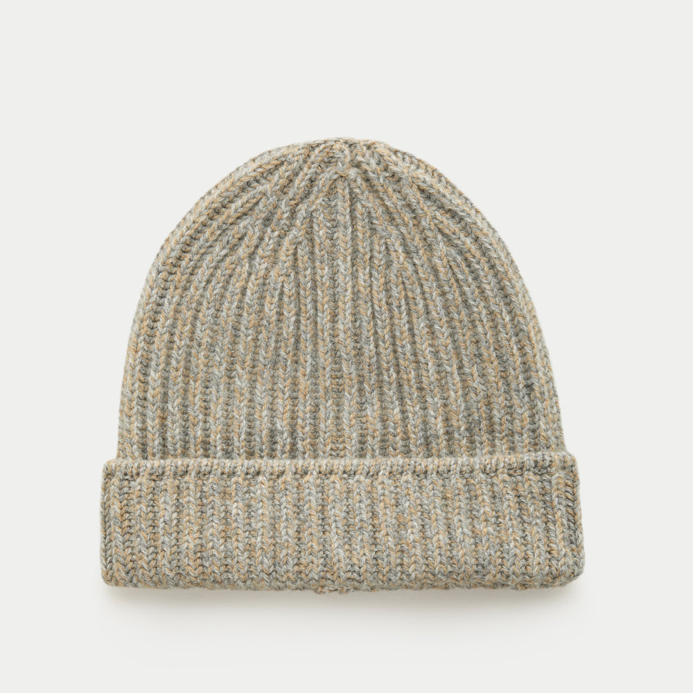 Wide Cuff Baby Alpaca Beanie Pietra