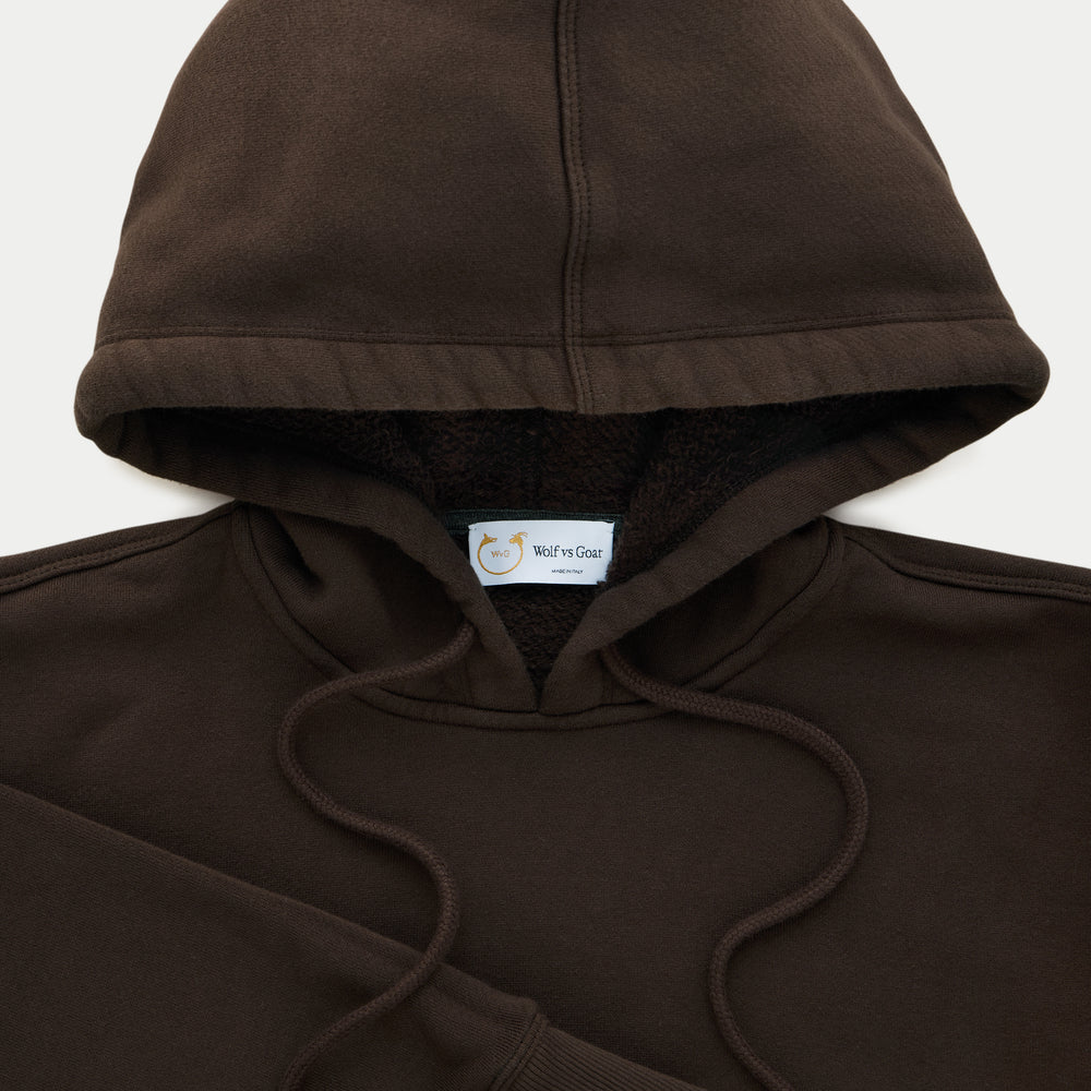 
                  
                    Cotton Fitted Hoodie Seal Brown
                  
                