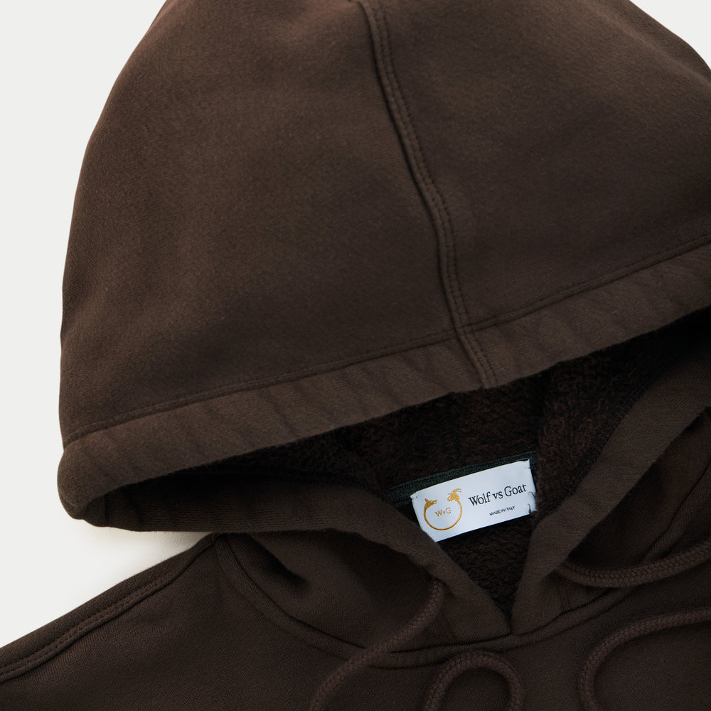 
                  
                    Cotton Fitted Hoodie Seal Brown
                  
                