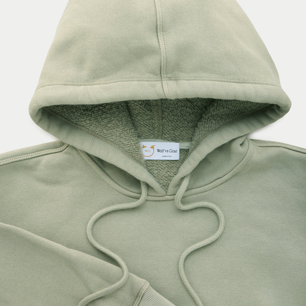
                  
                    Cotton Fitted Hoodie Eucalyptus
                  
                