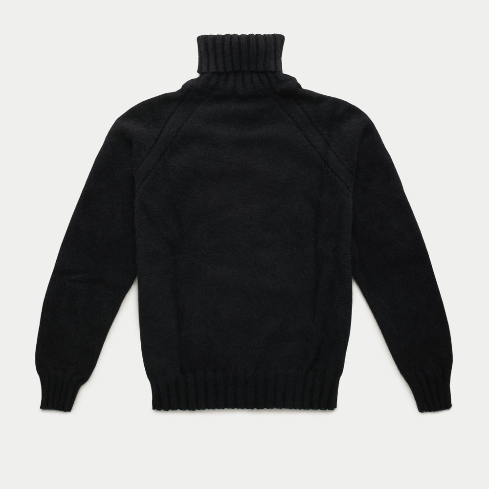Arctic Fox Raglan Turtleneck Sweater Black
