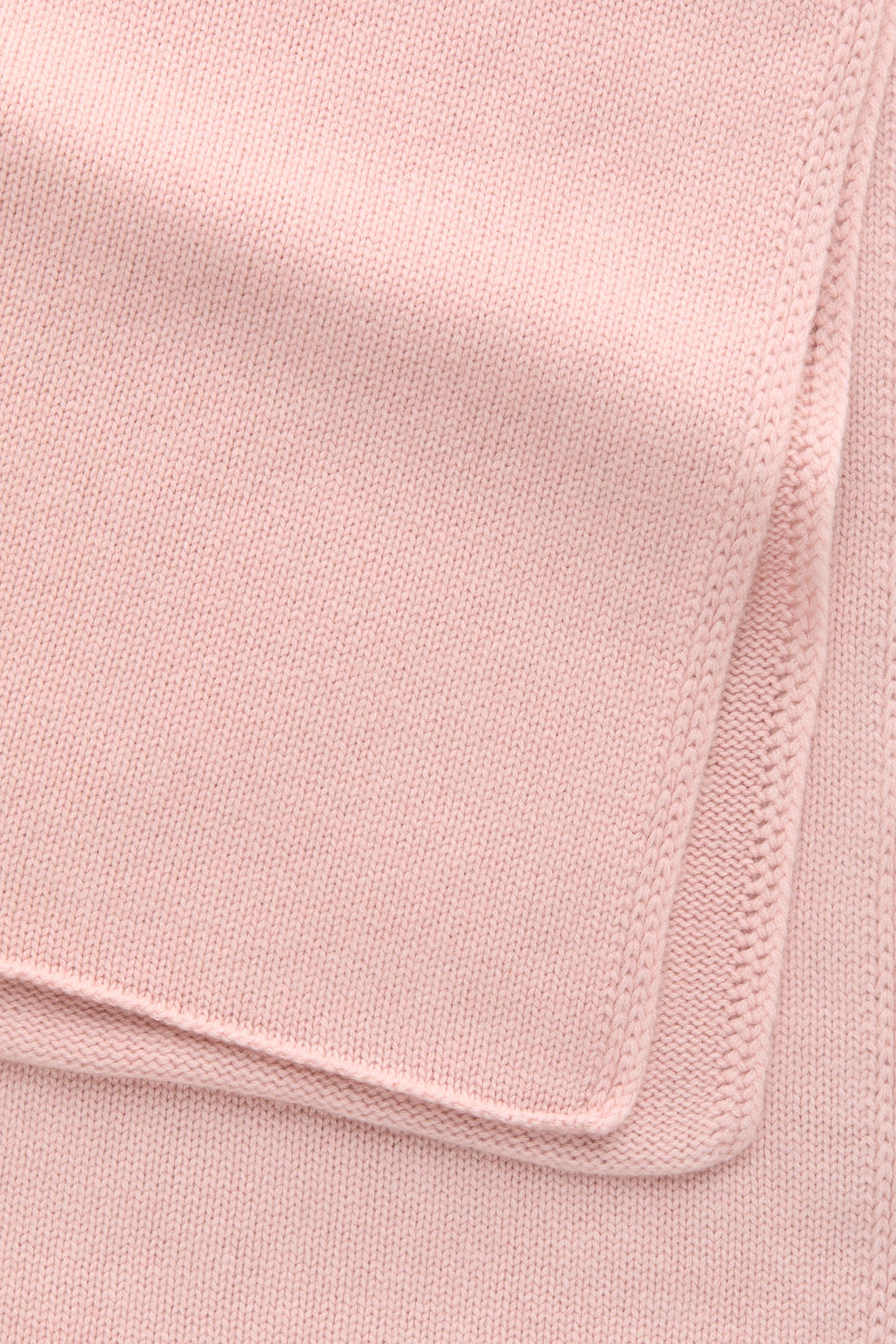 Knitted Maglia Rasata Cashmere Scarf Rose Pink