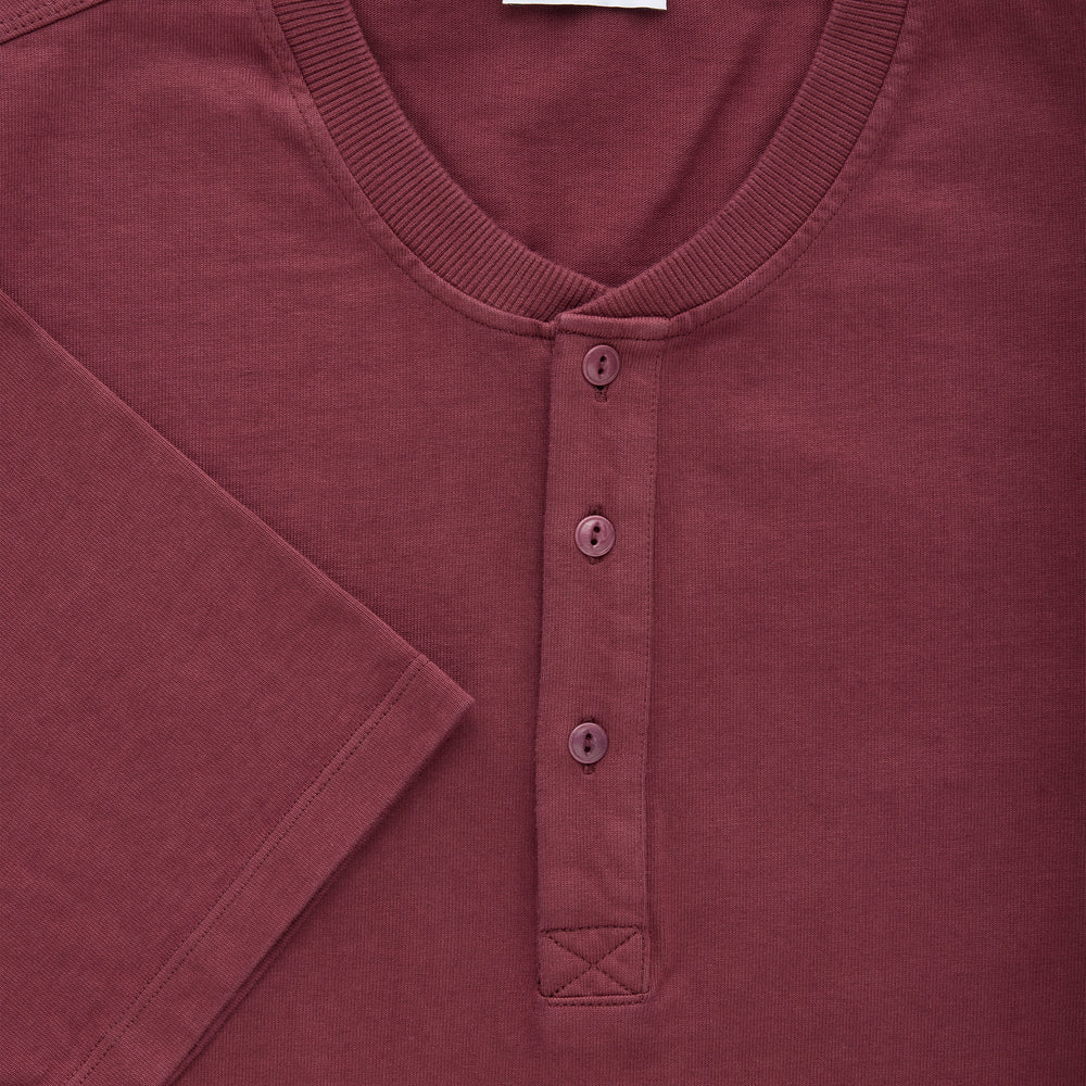 
                  
                    Cotton Short Sleeve Henley Fulvia 4 Color Option
                  
                