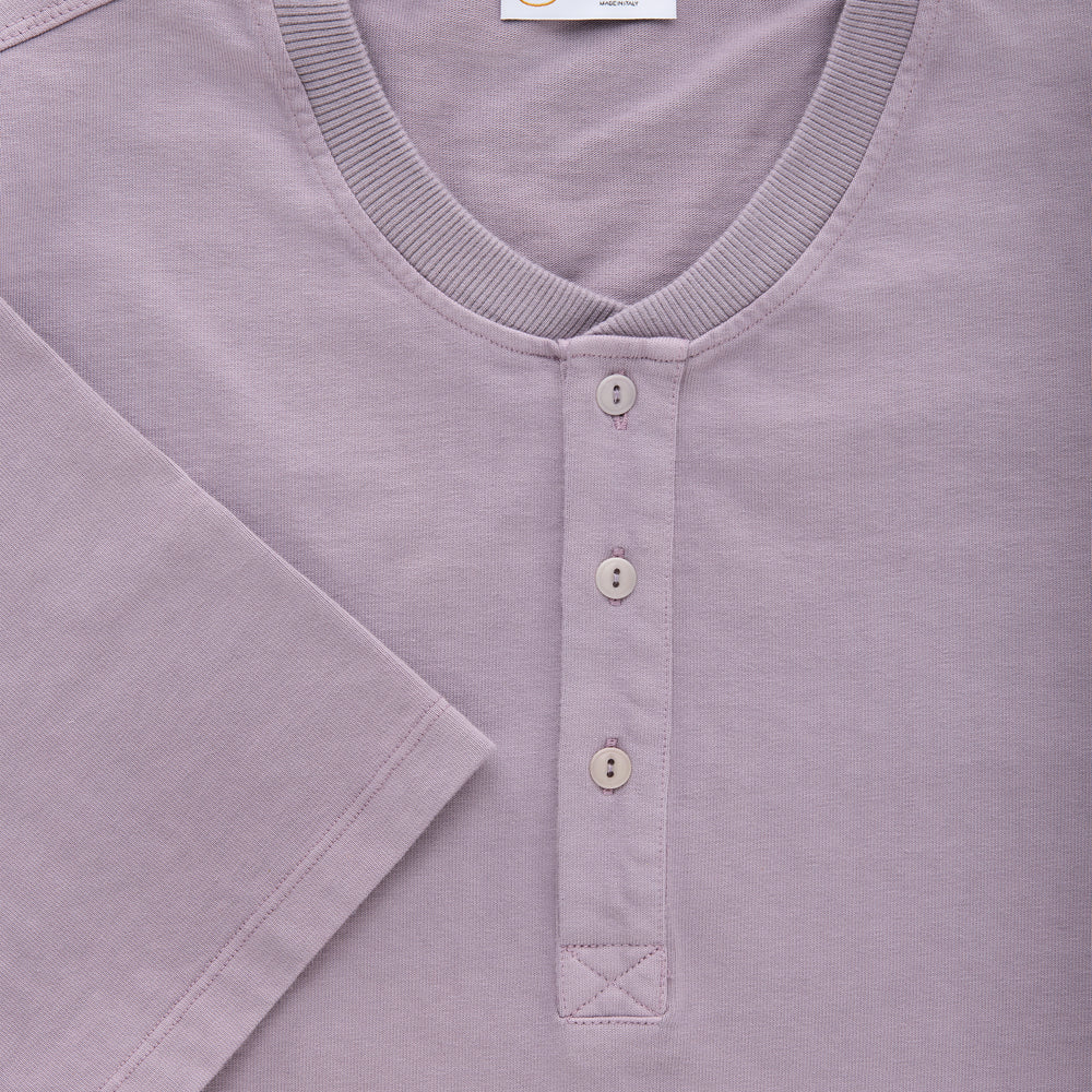 
                  
                    Cotton Short Sleeve Henley Fulvia 4 Color Option
                  
                