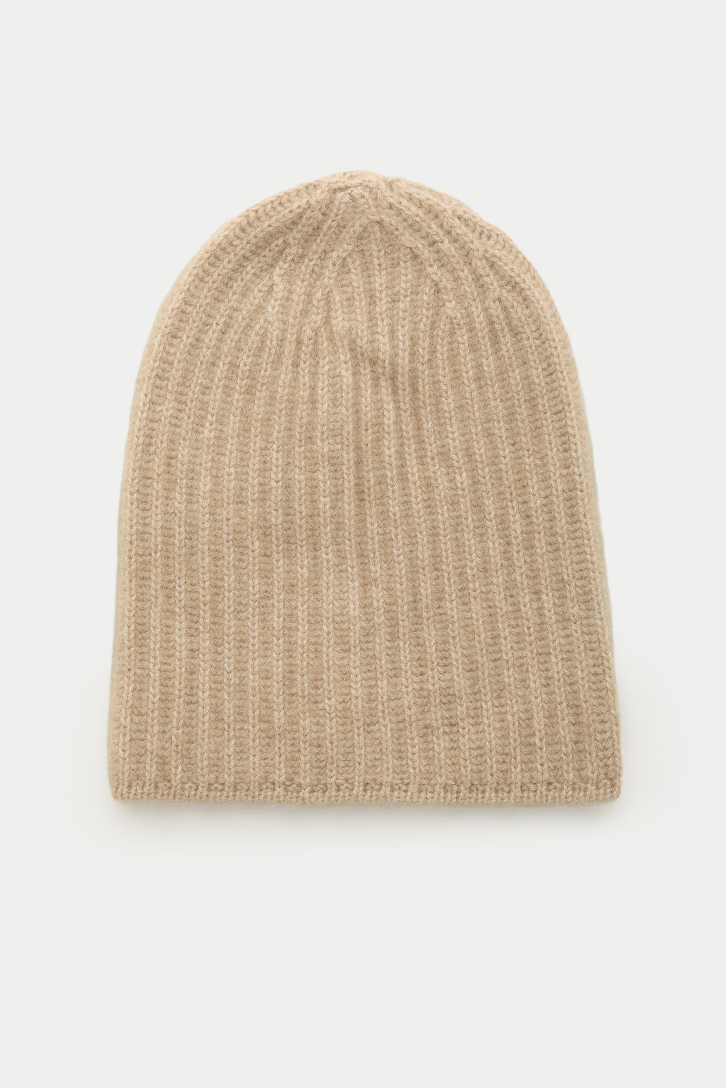 Wide Cuff Cashmere Beanie Sesame