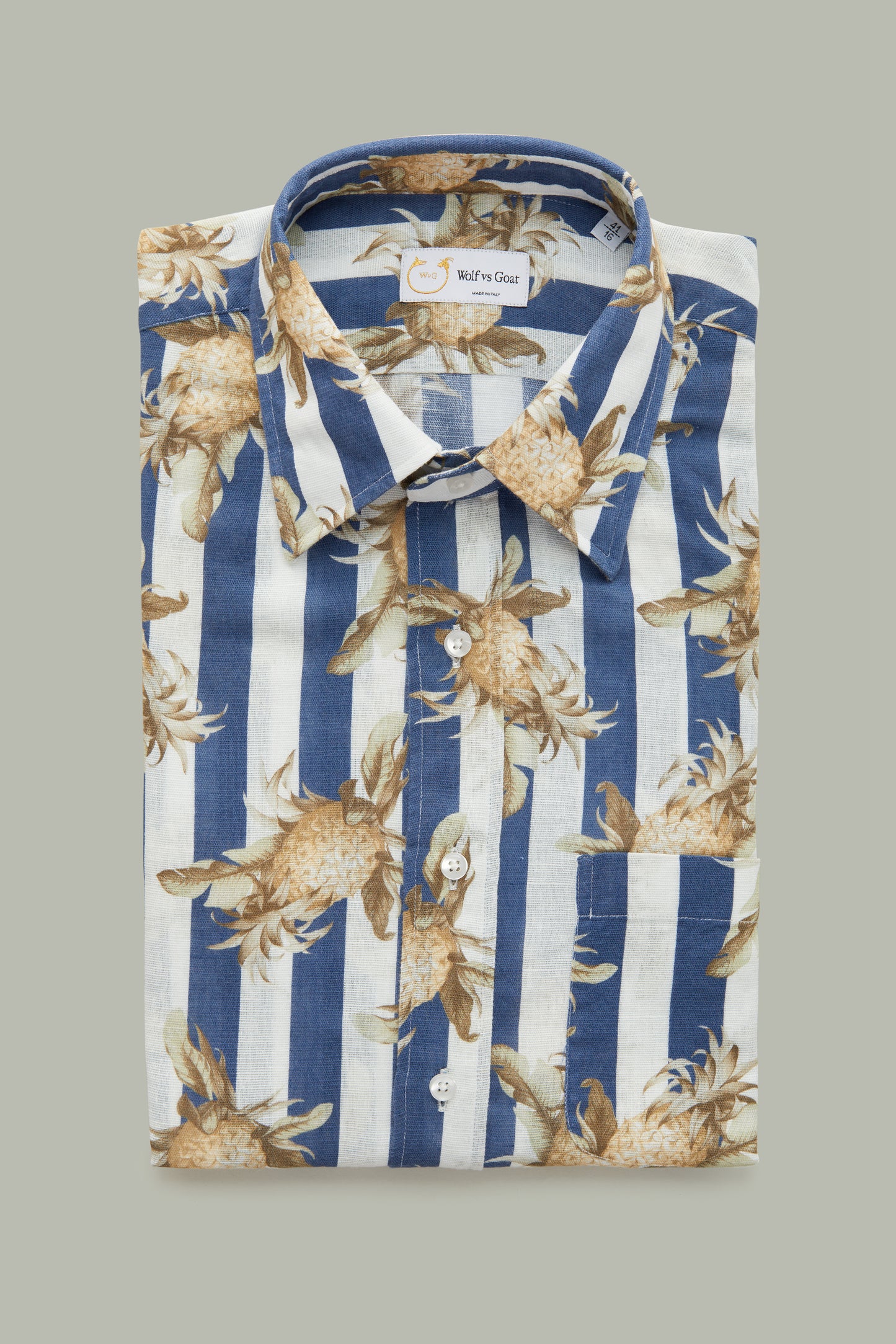 Striped Short Sleeve Regular with Pineapples
