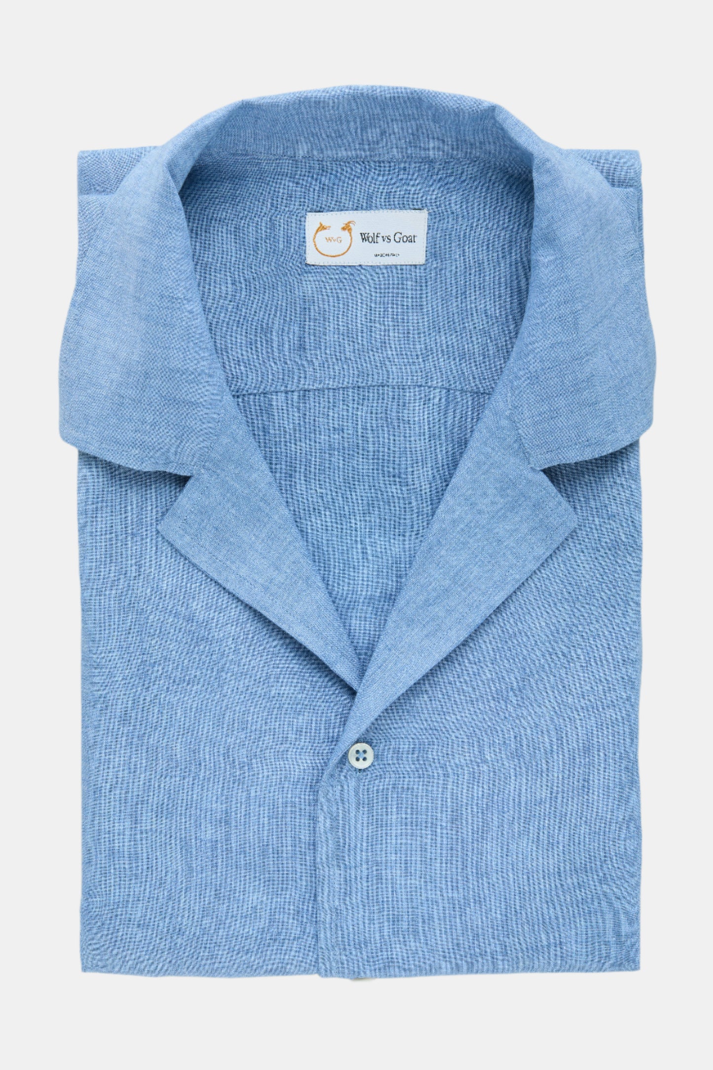 Linen Bowling Shirt Oxford Blue