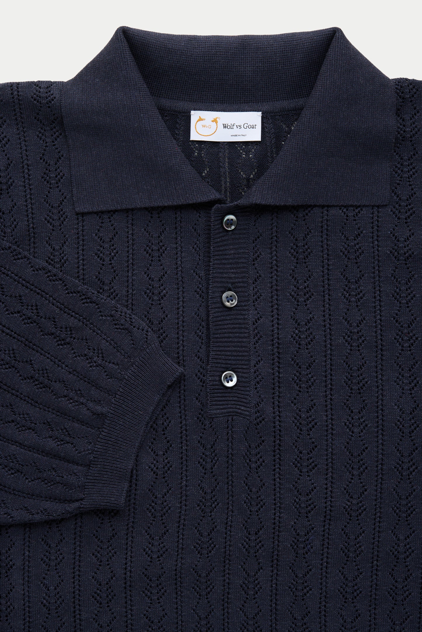 Short Sleeve Cotton Knitted Brera Polo Smoke Melange