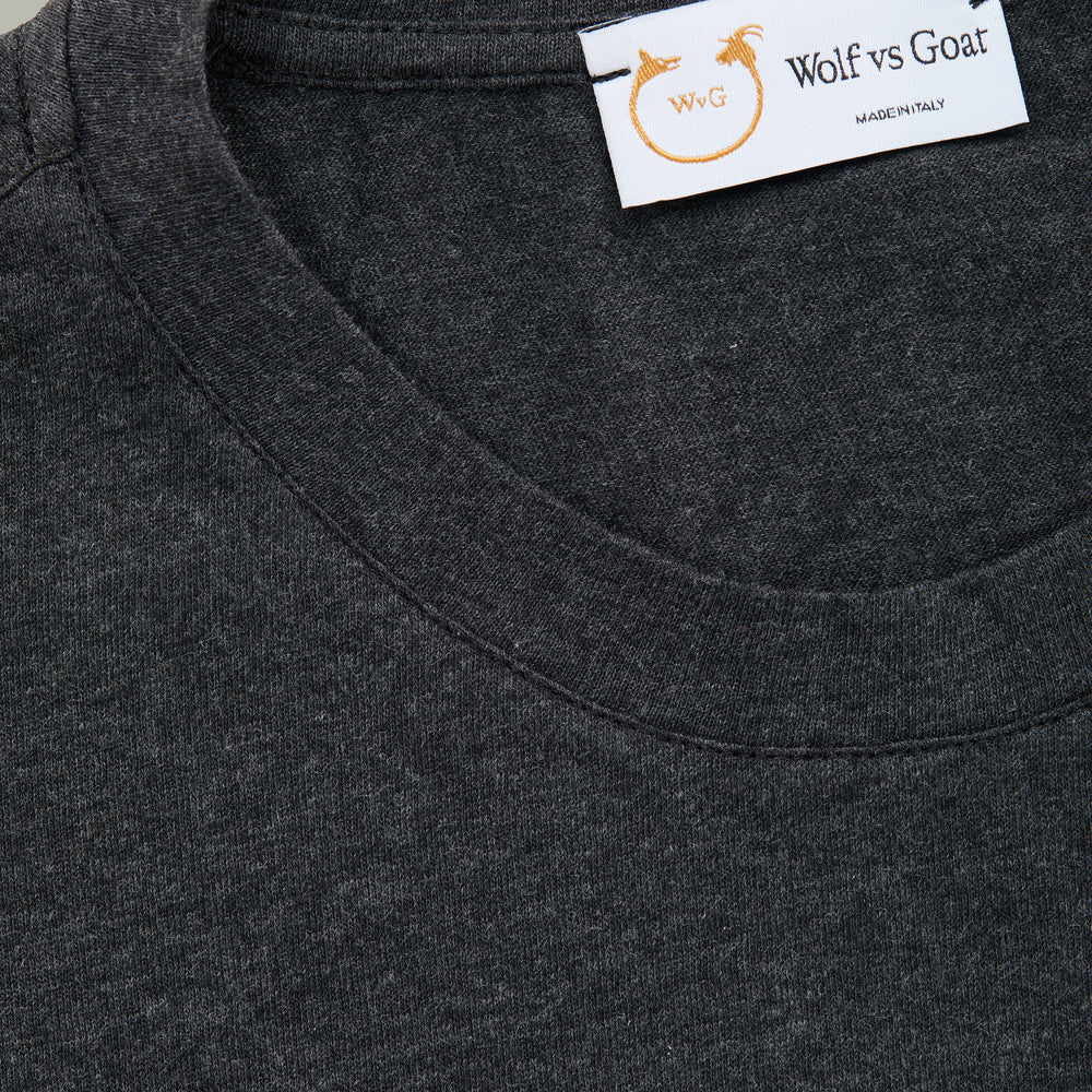 
                  
                    Cotton Cashmere Short Sleeve Crew Neck Tee Fumo
                  
                