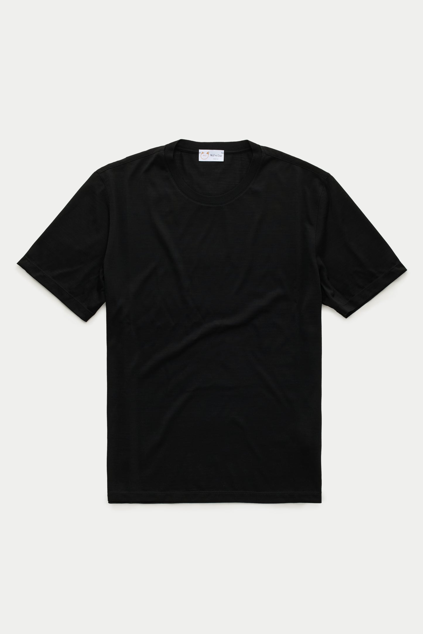 Superfine Wool T-Shirt Black