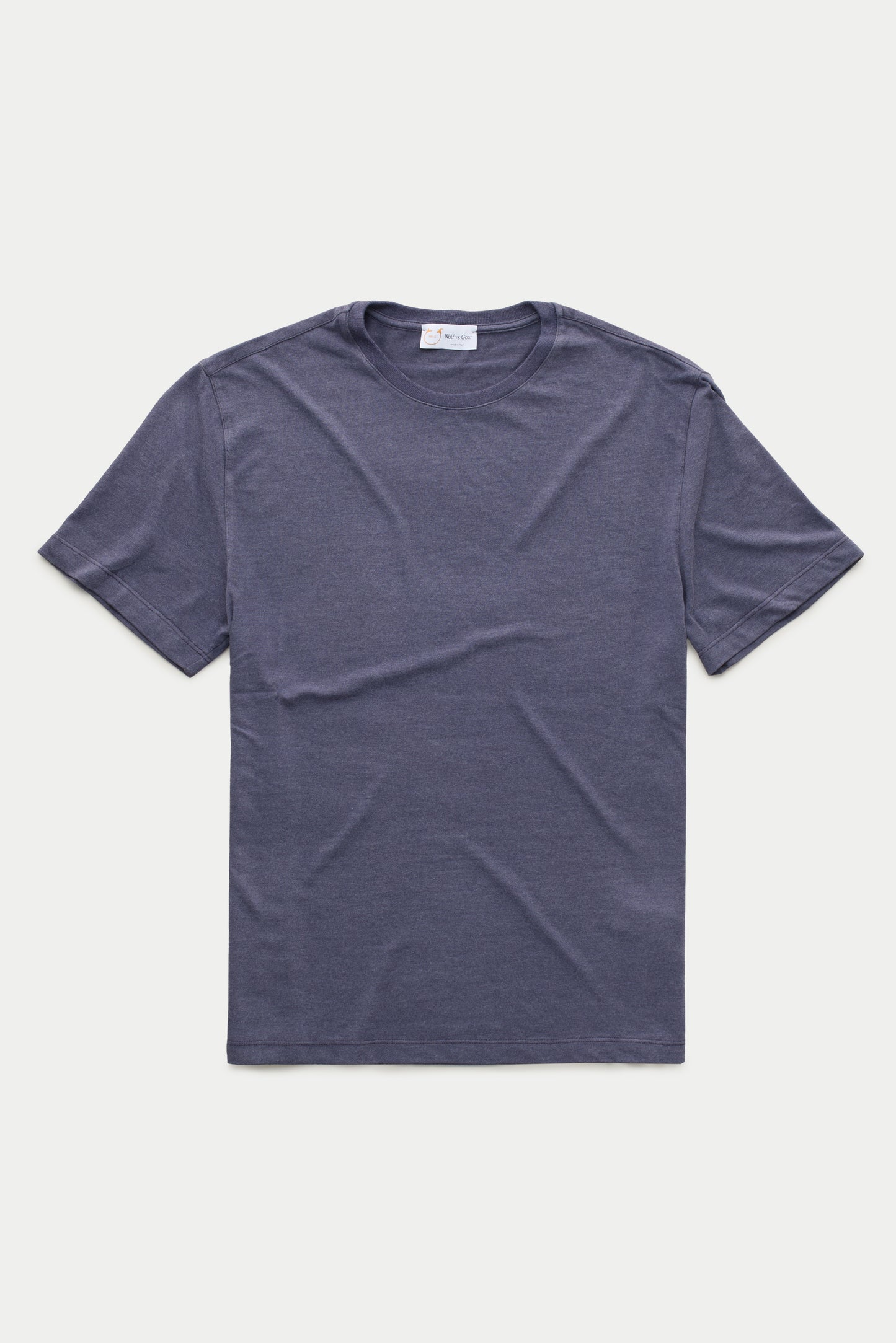 Heavyweight Short Sleeve Bamboo Sorona Jersey Crewneck Baritone Blue