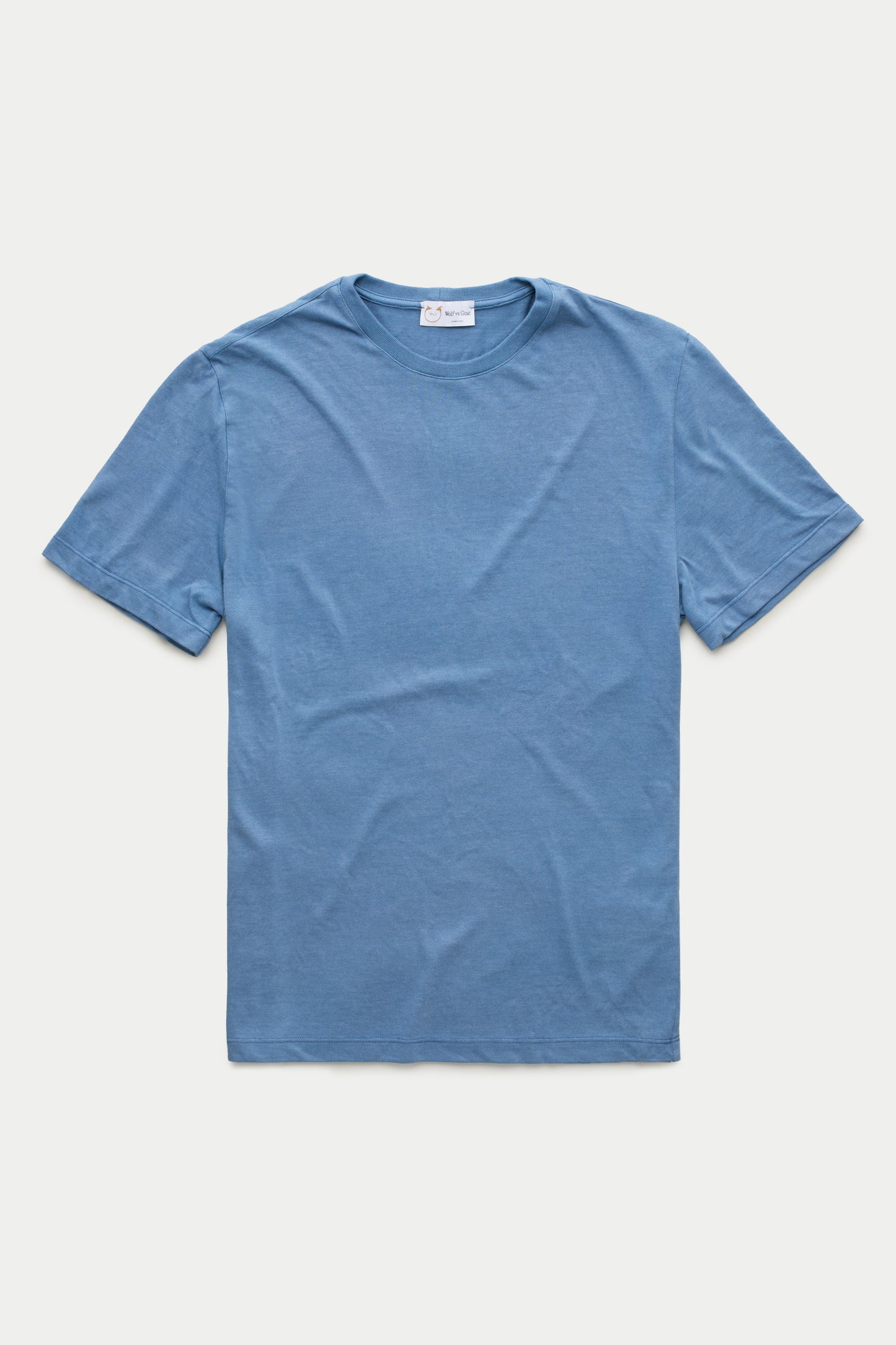 Heavyweight Short Sleeve Bamboo Sorona Jersey Crewneck Moonlight Blue