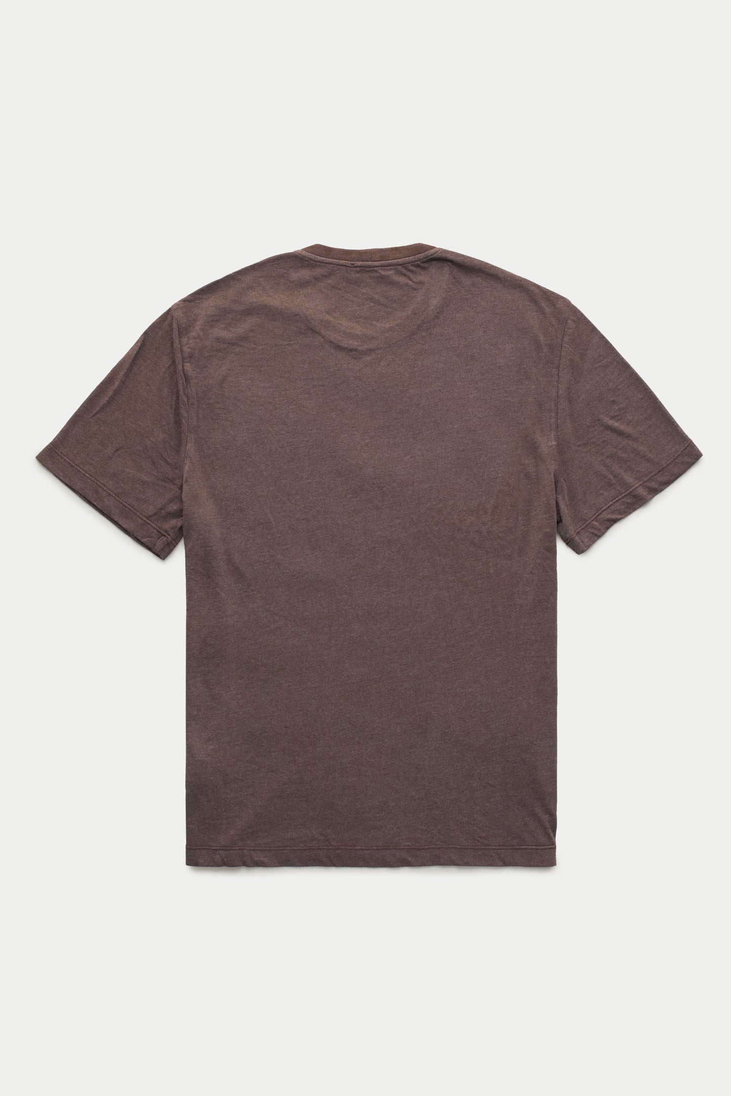Light Weight Bamboo Sorona Short Sleeve Crew Neck T-Shirt Coffee Bean