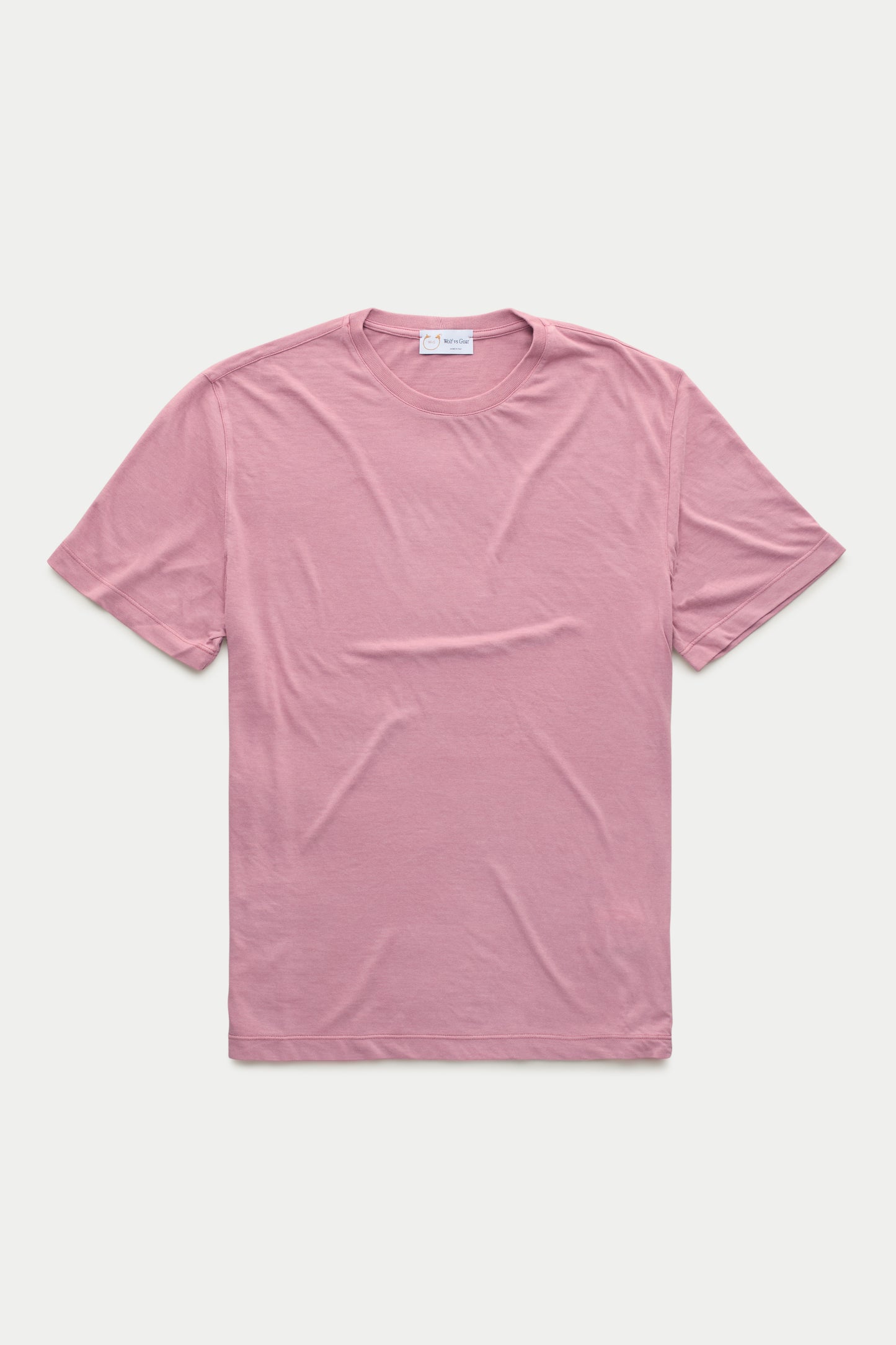 Light Weight Bamboo Sorona Short Sleeve Crew Neck T-Shirt Washed Plum