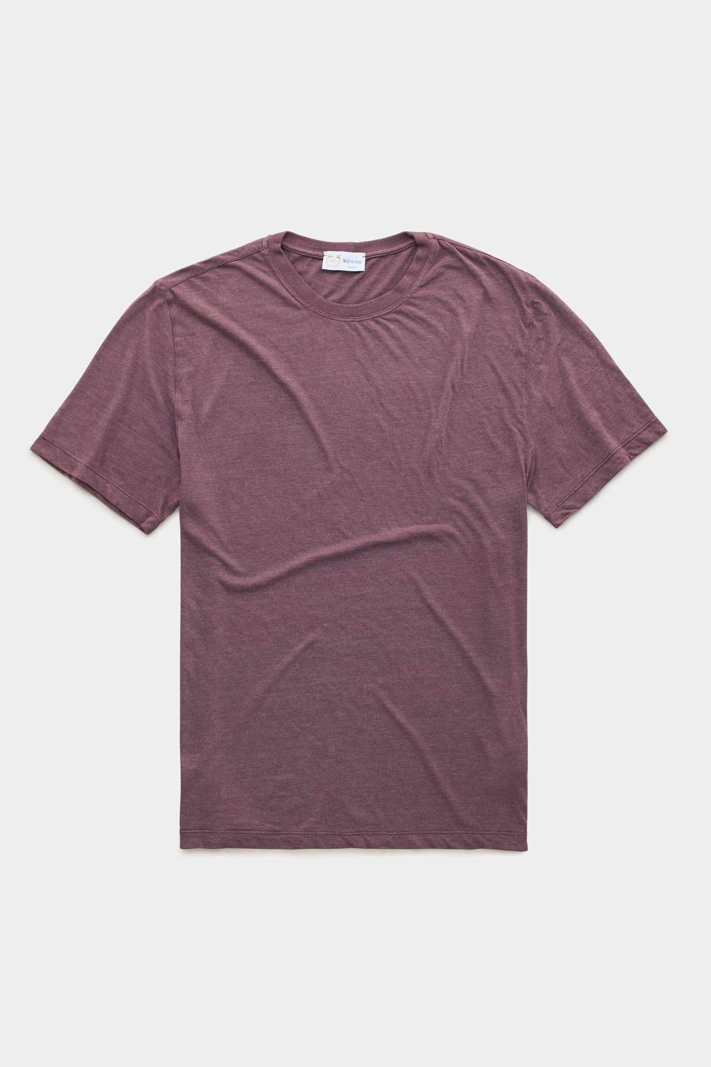 Bamboo Sorona Short Sleeve Crew Neck T-Shirt Mulberry Wine