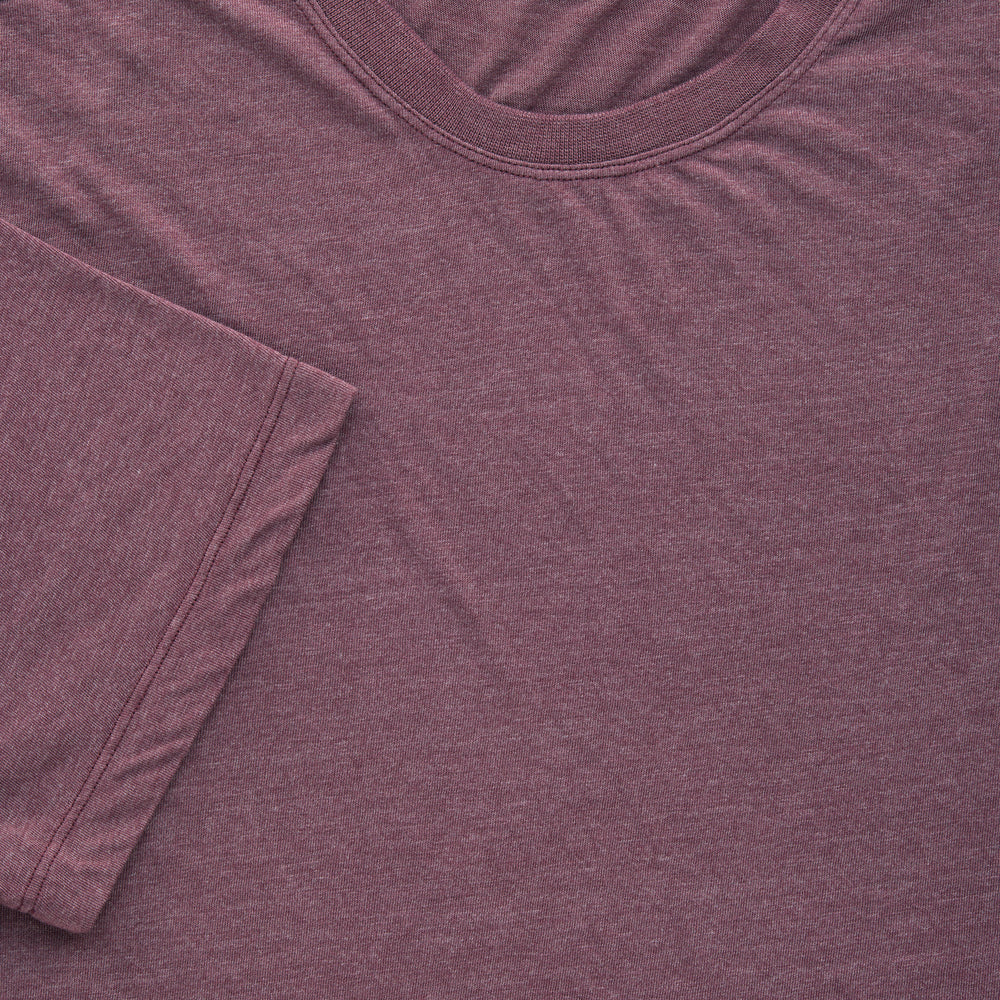 Bamboo Sorona Short Sleeve Crew Neck T-Shirt Mulberry Wine