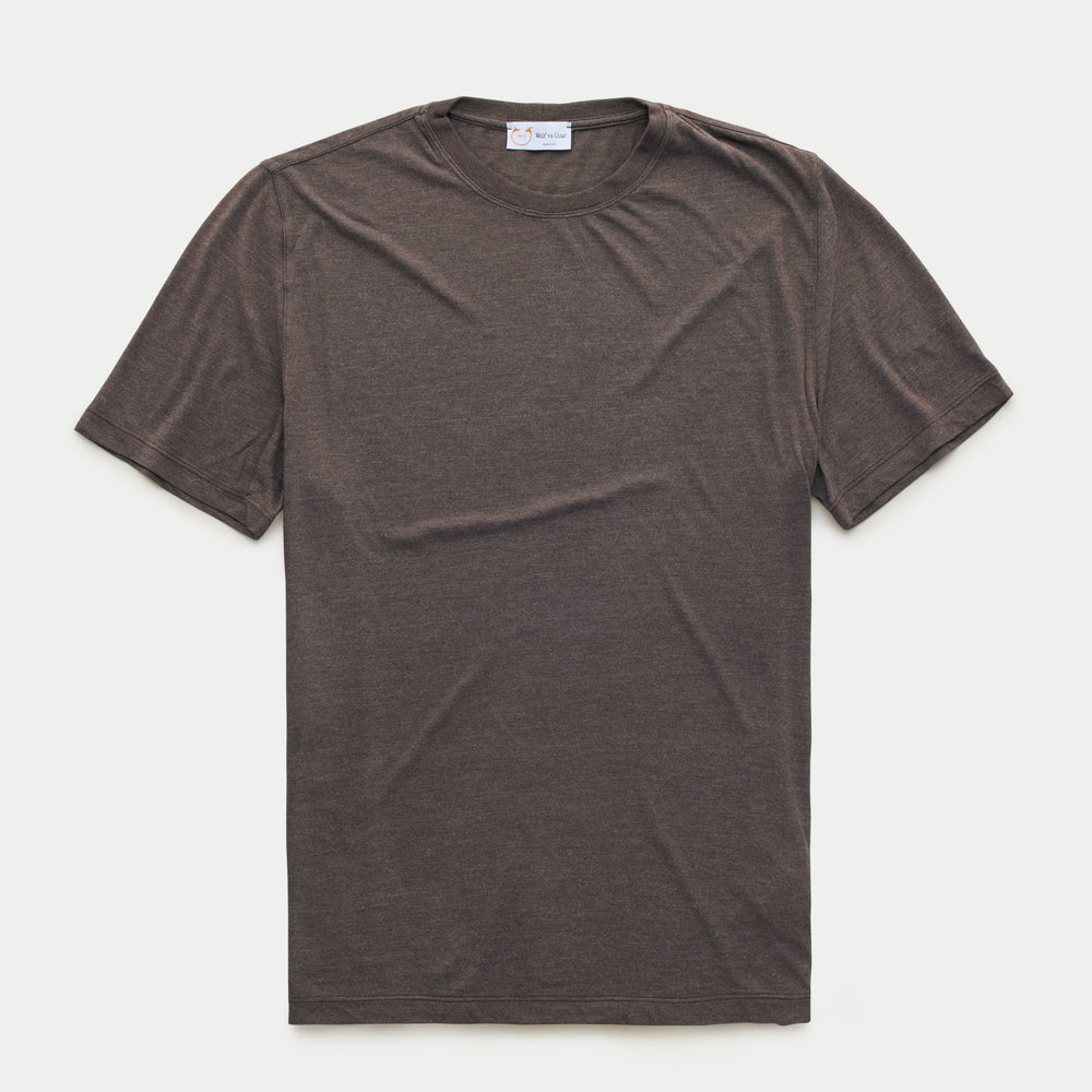 Bamboo Sorona Short Sleeve Crew Neck T-Shirt Ganache