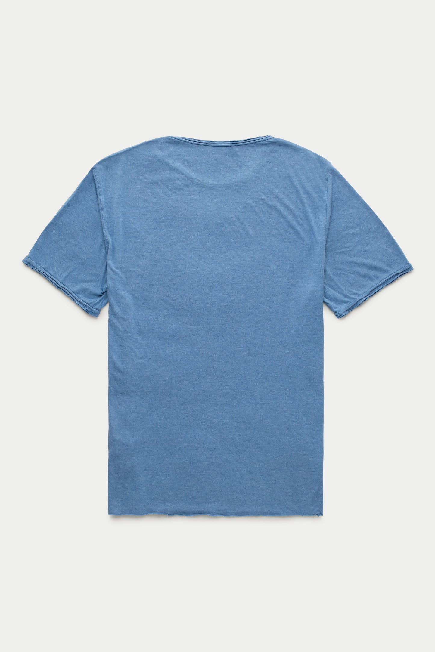 Light Weight Bamboo Sorona Short Sleeve Roll Neck T-Shirt Moonlight Blue