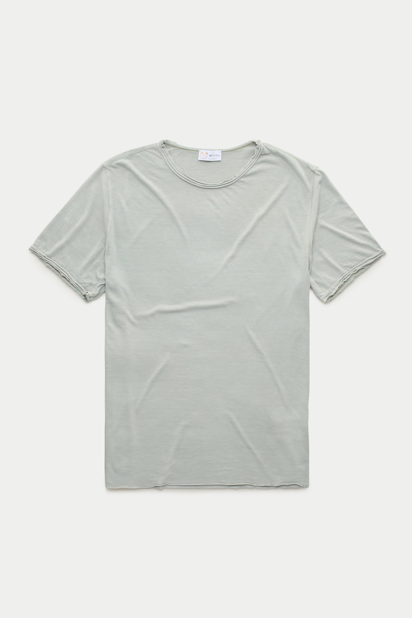 Light Weight Bamboo Sorona Short Sleeve Roll Neck T-Shirt Steel