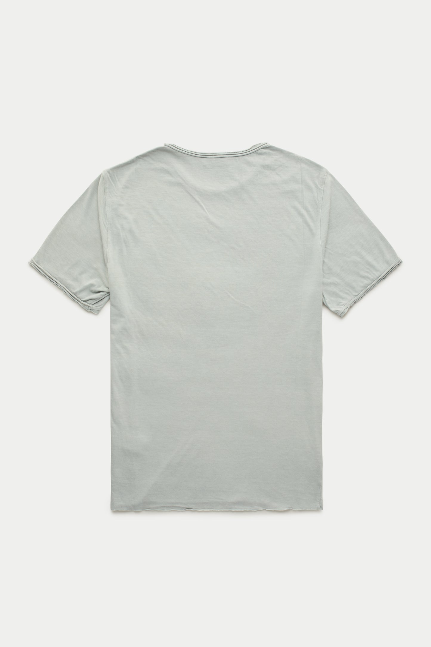Light Weight Bamboo Sorona Short Sleeve Roll Neck T-Shirt Steel