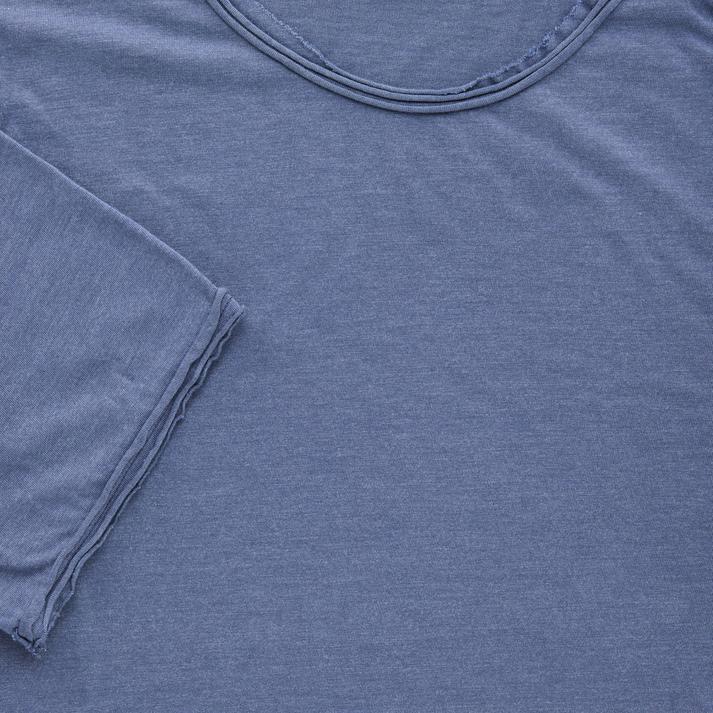 Bamboo Sorona Short Sleeve Roll Neck T-Shirt Costal Fjord