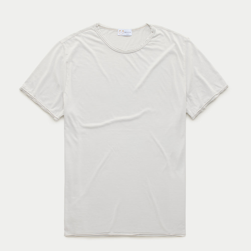 Bamboo Sorona Short Sleeve Roll Neck T-Shirt Lunar Rock