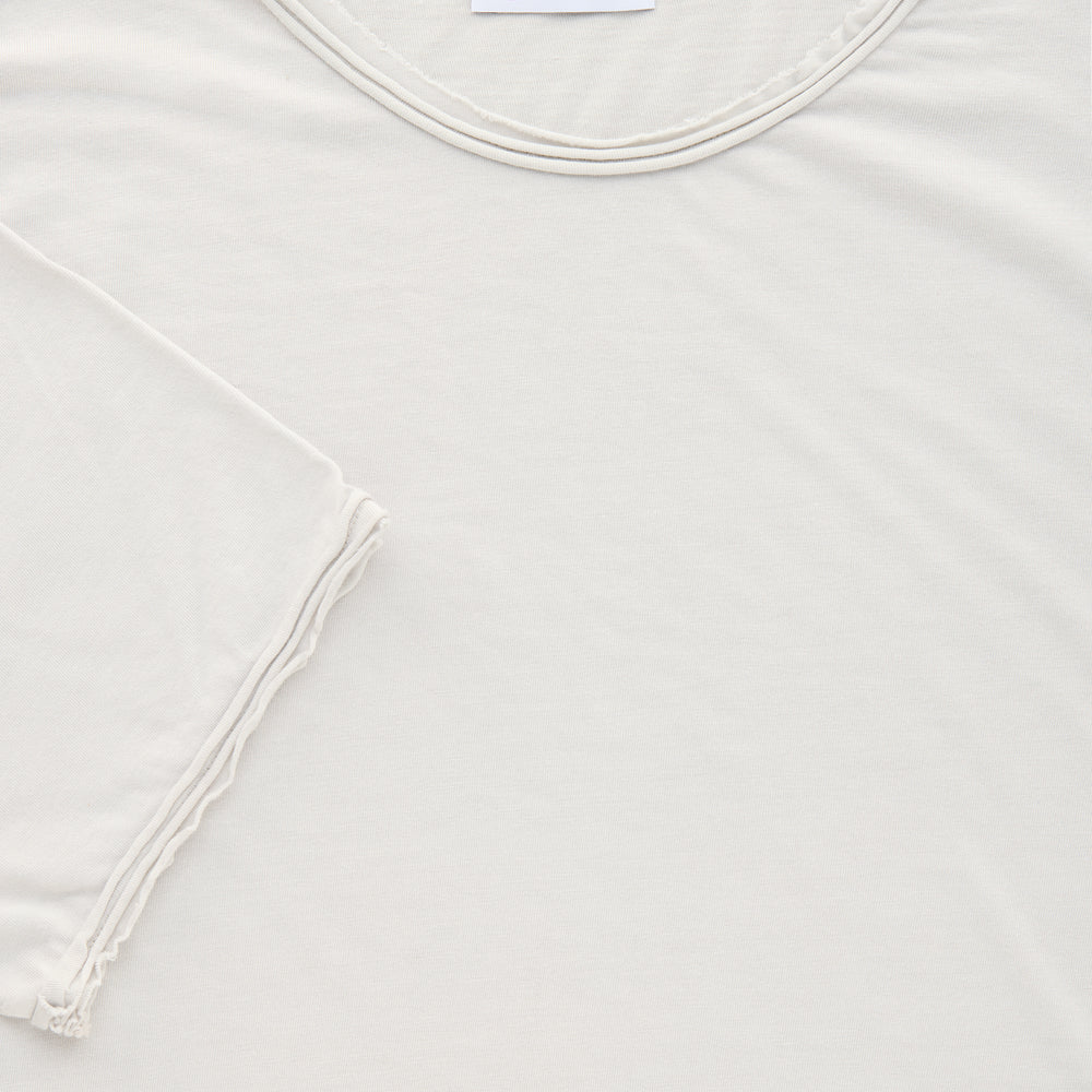 Bamboo Sorona Short Sleeve Roll Neck T-Shirt Lunar Rock