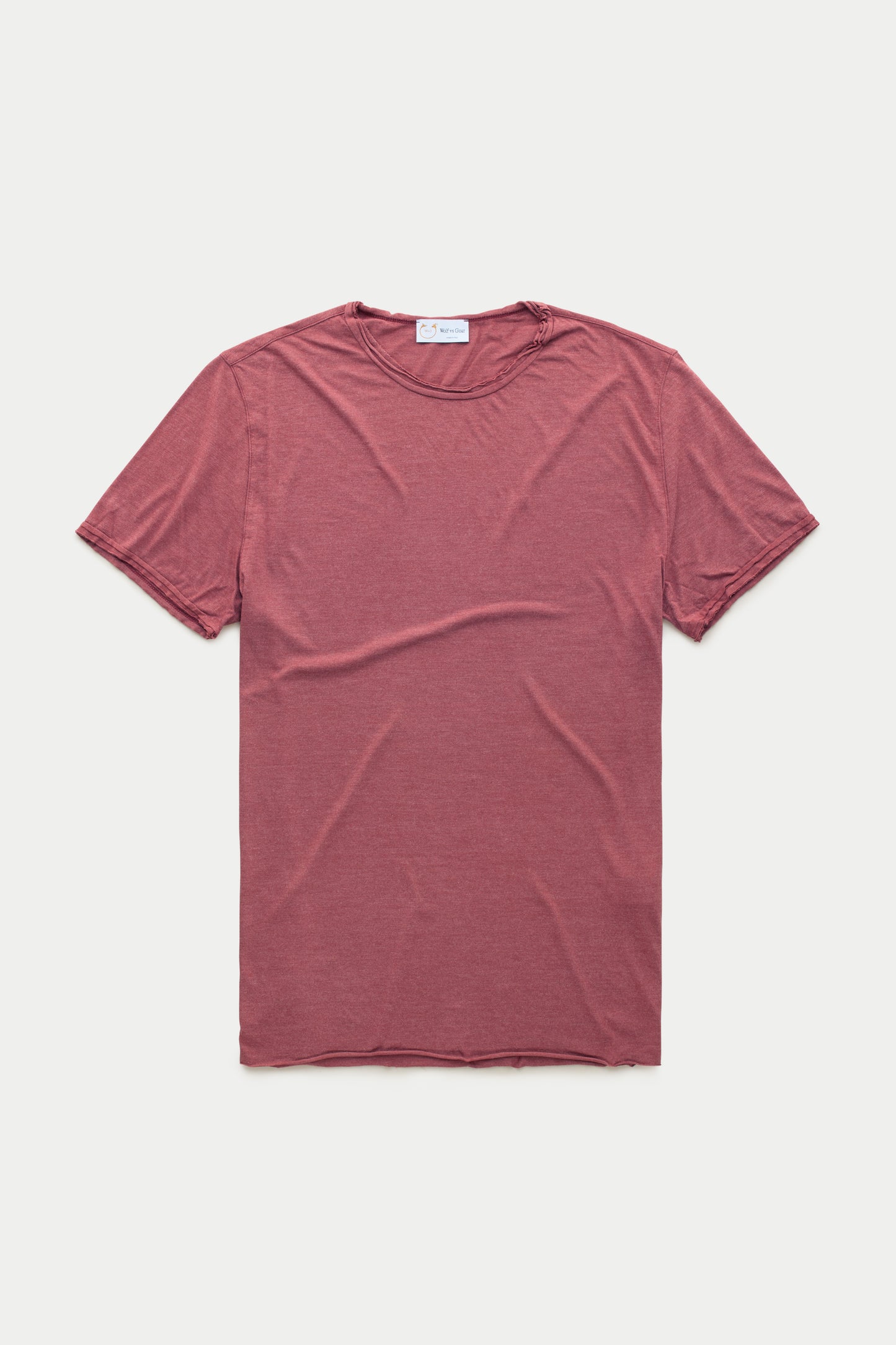 Bamboo Sorona Short Sleeve Roll Neck T-Shirt Rosewood