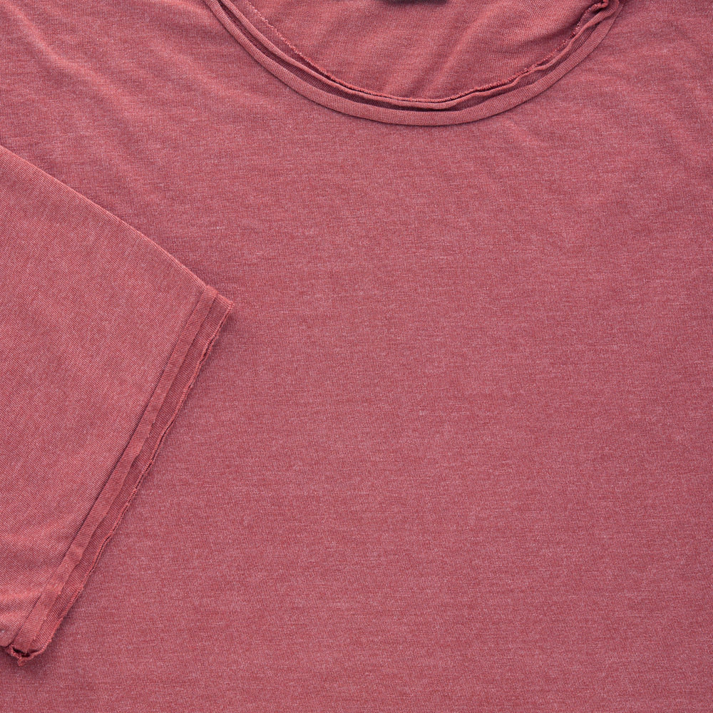 Bamboo Sorona Short Sleeve Roll Neck T-Shirt Rosewood