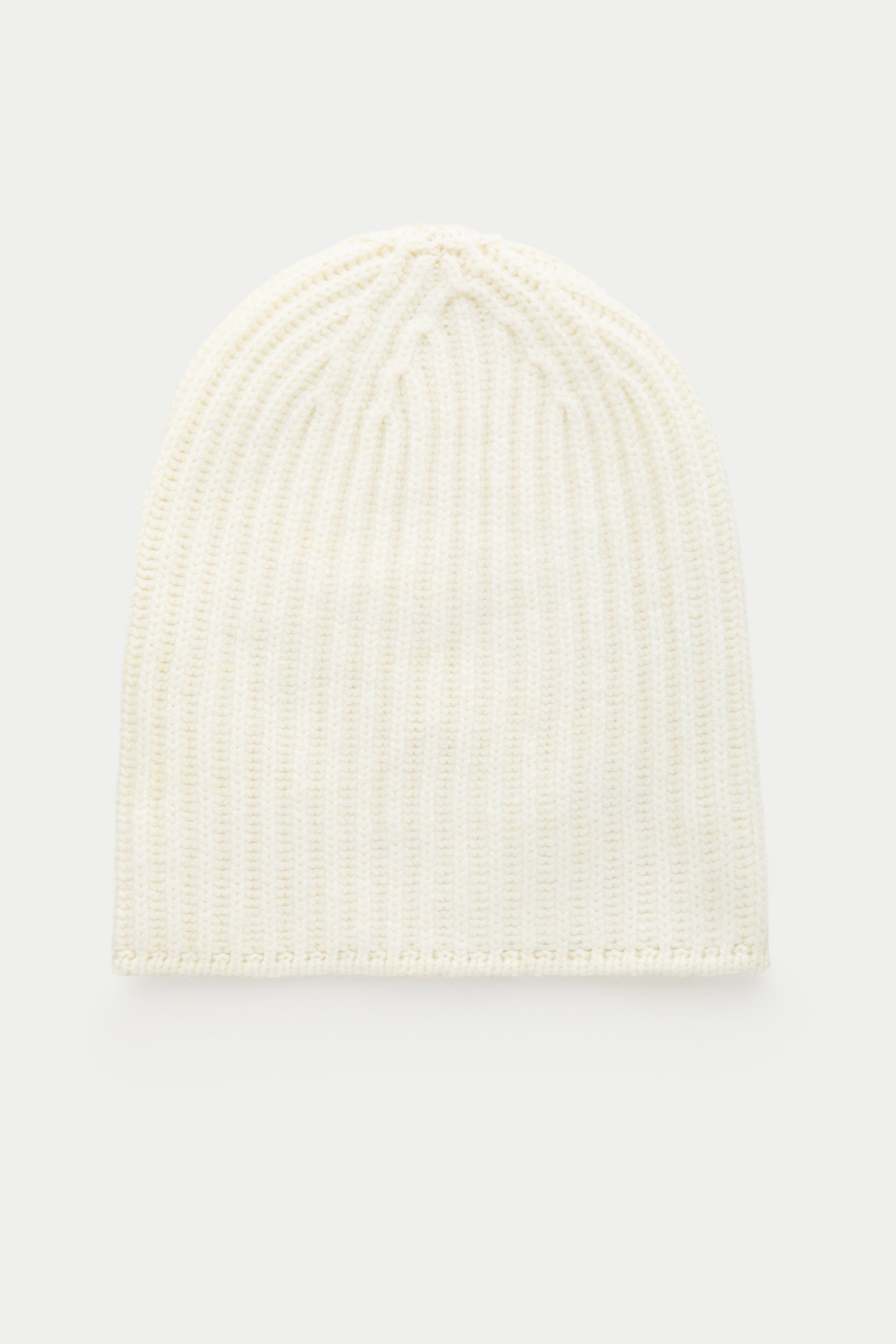 Wide Cuff Cashmere Beanie Snow White