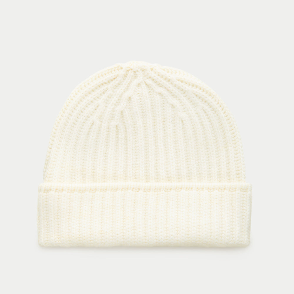 Watch Cap Cashmere Beanie Snow White
