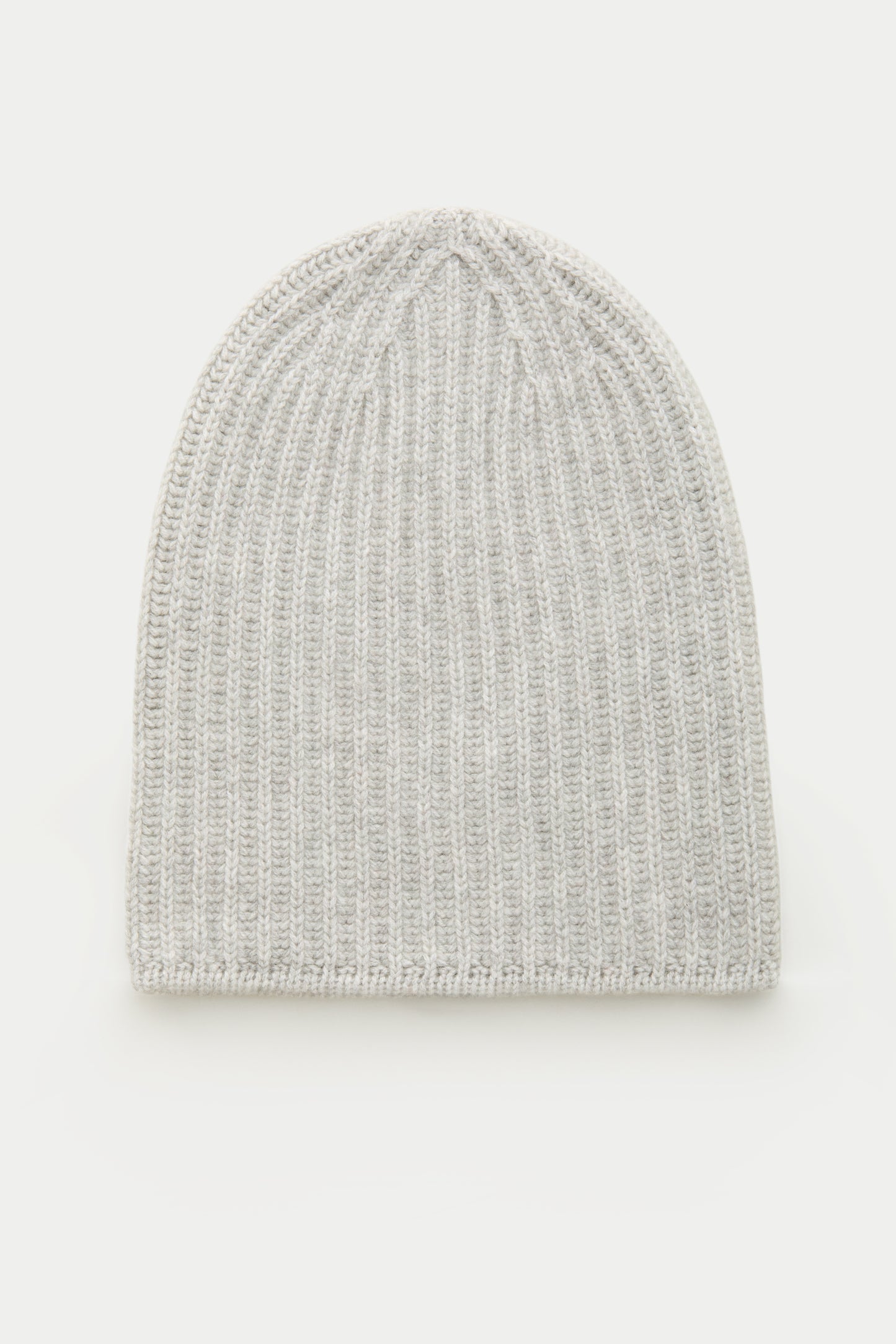 Wide Cuff Cashmere Beanie Soft Grey