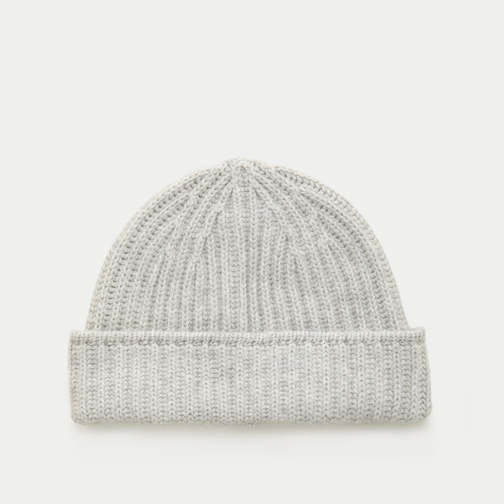 Watch Cap Cashmere Beanie Soft Grey